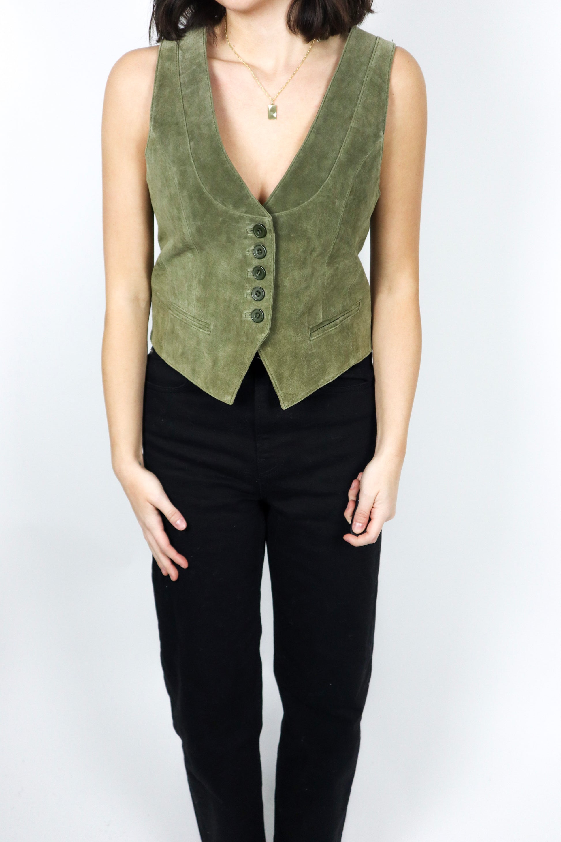 Vintage x Suede Vest (6)