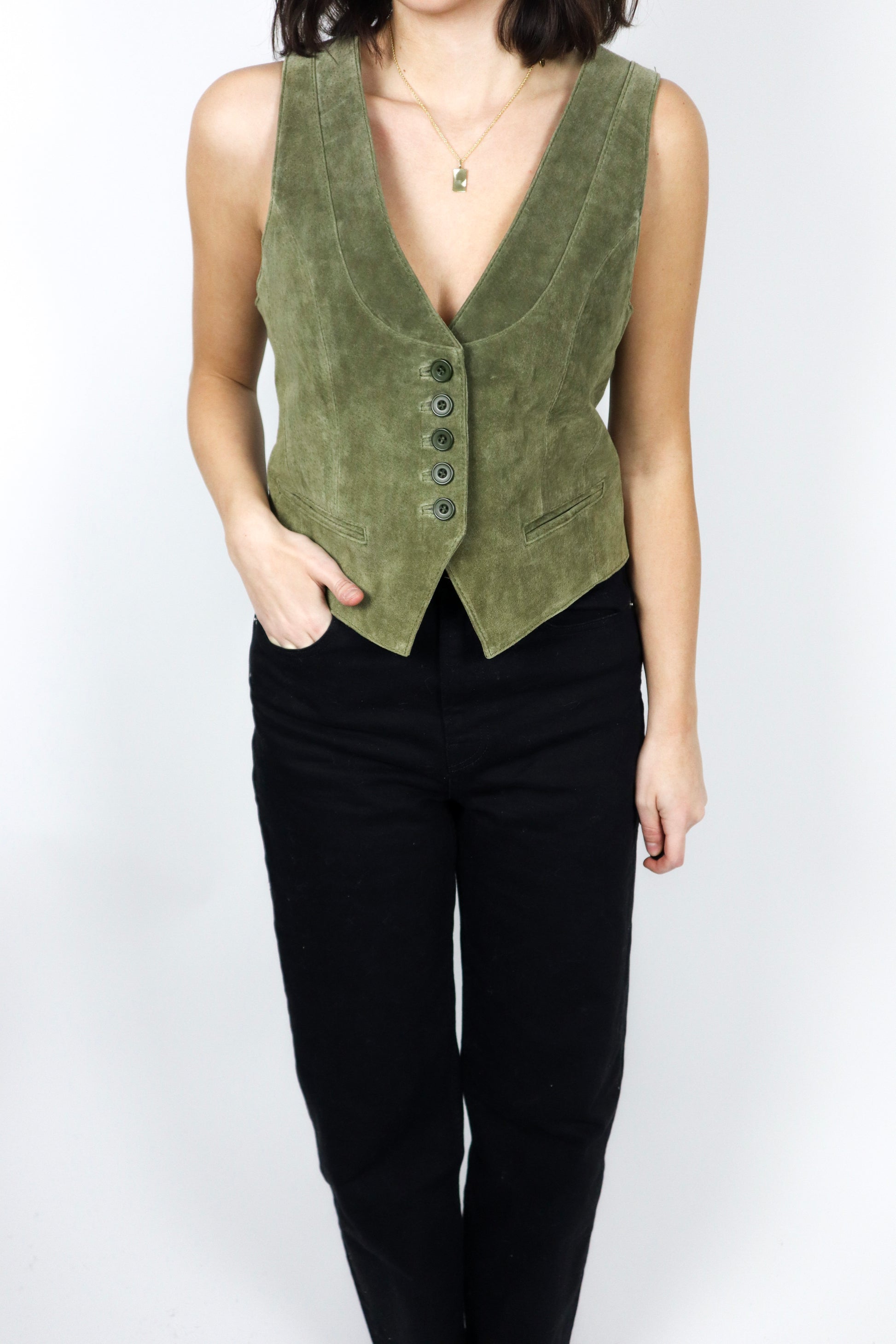 Vintage x Suede Vest (6)