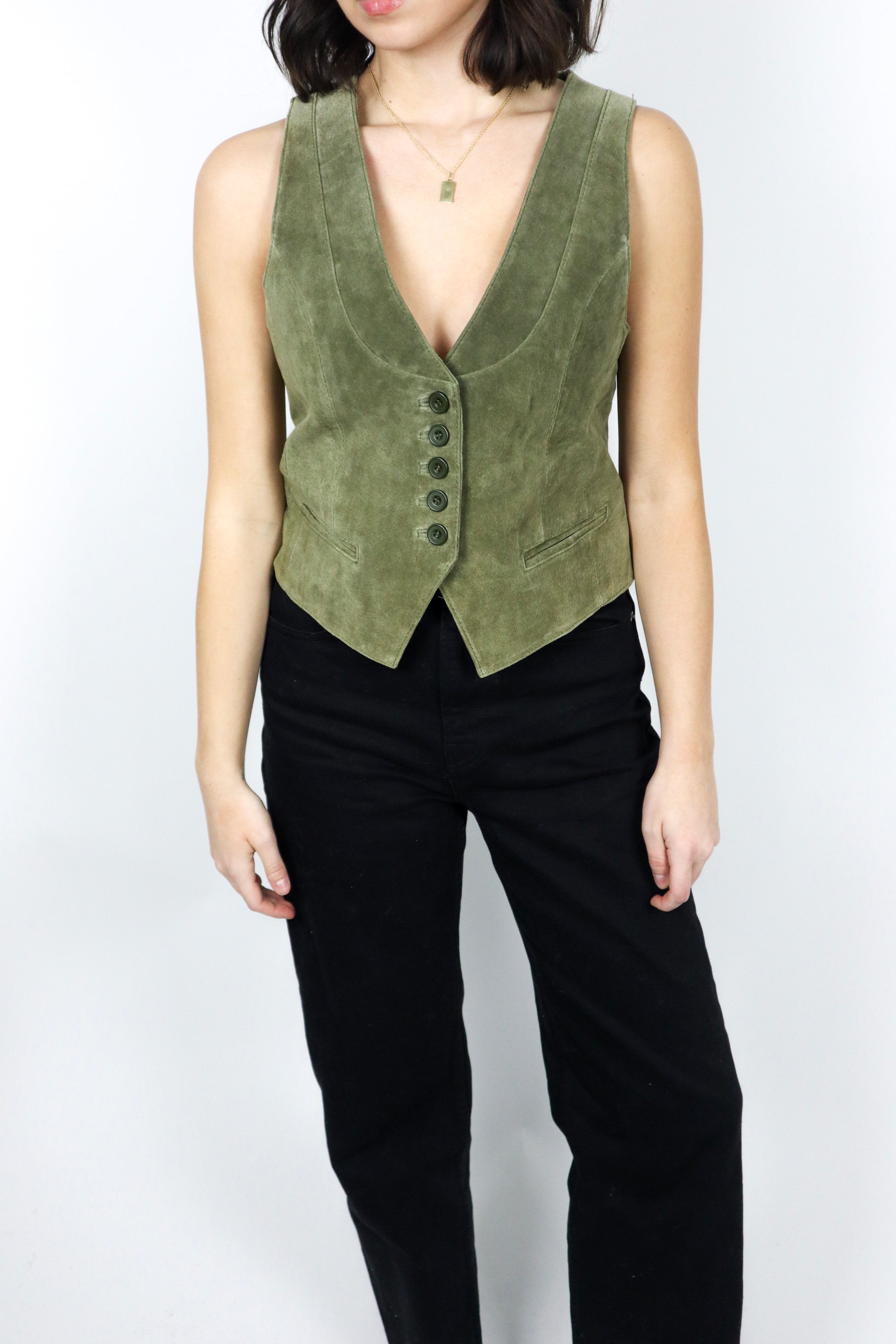 Vintage x Suede Vest (6)