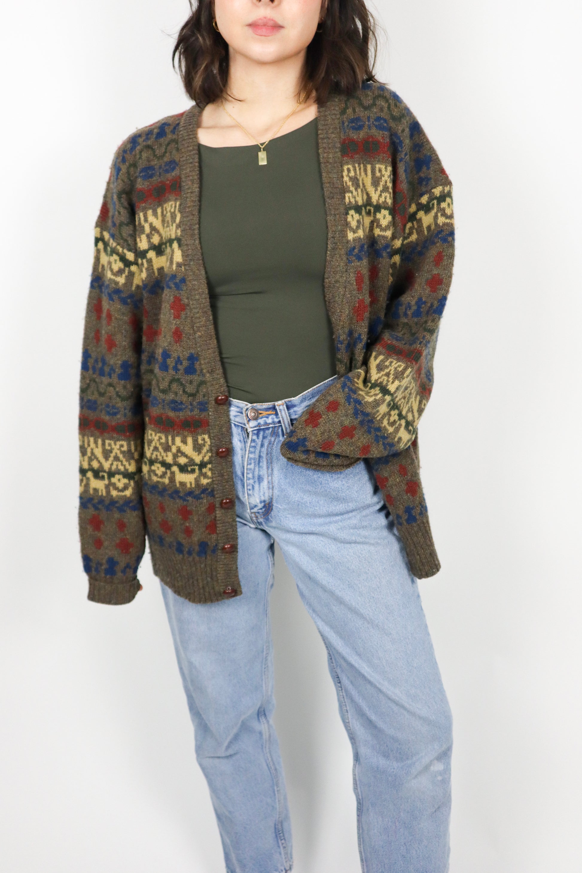 Vintage x Wool Cardigan (L)