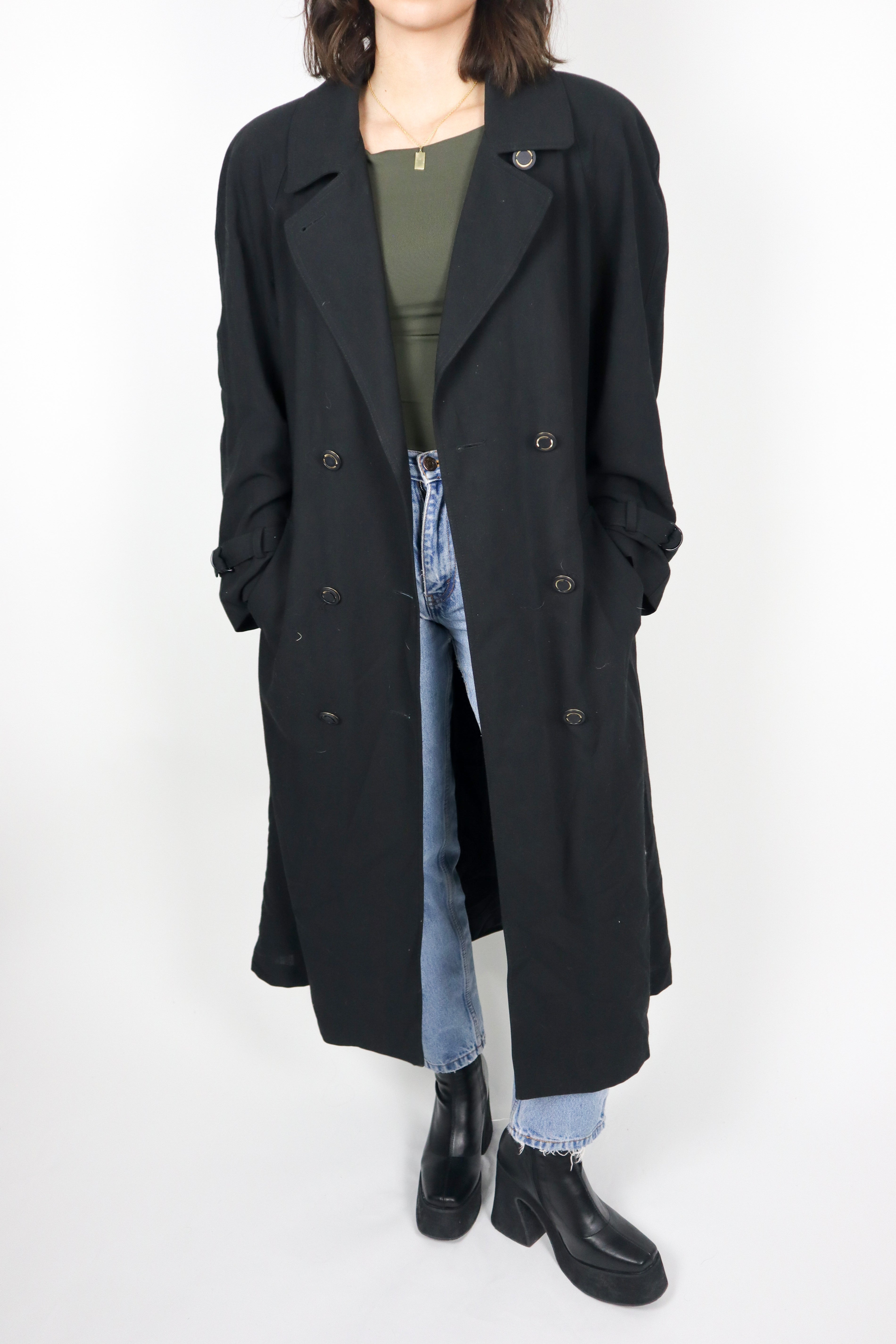 Vintage x Made in Canada x Wool Blend Trench (M/L)