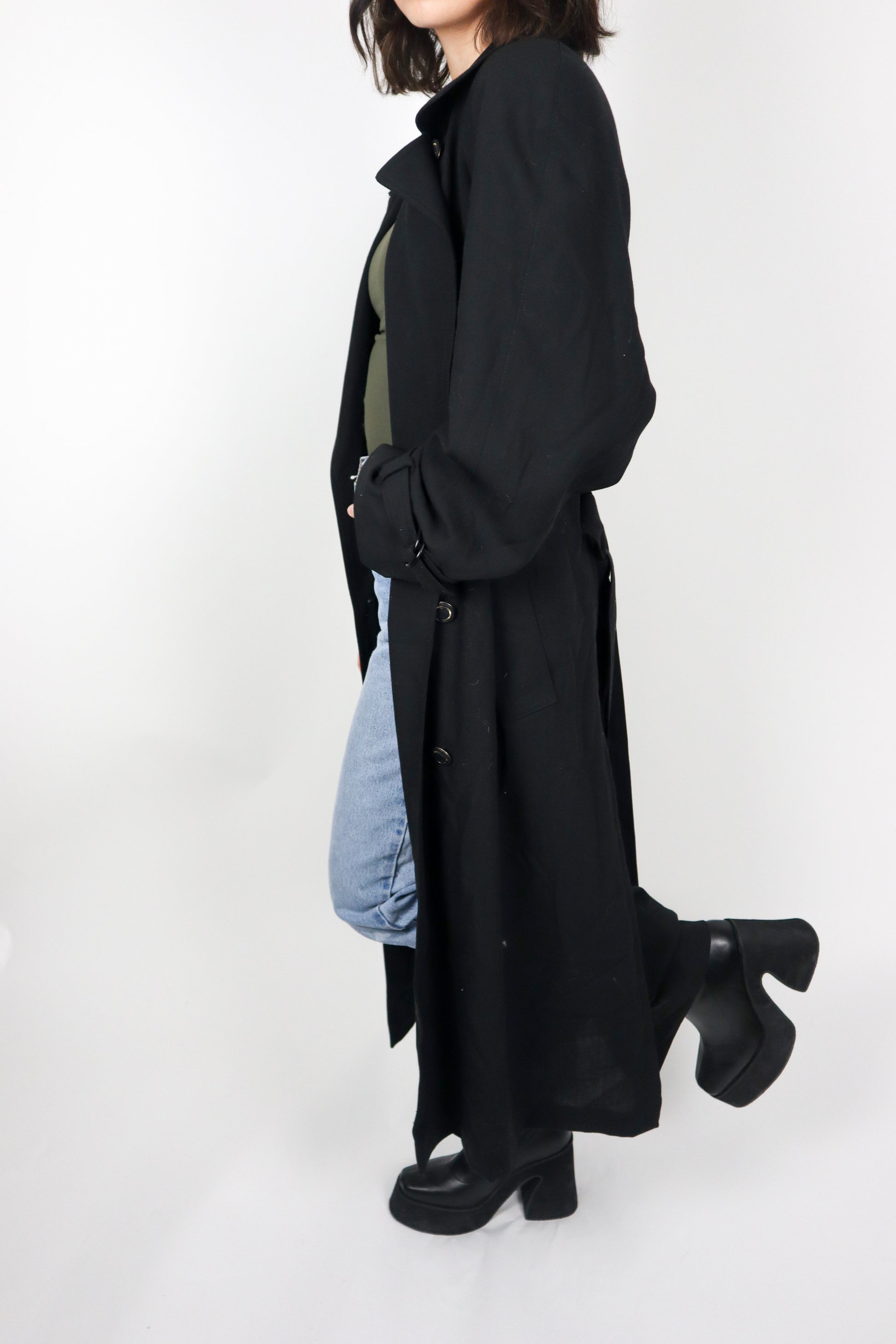 Vintage x Made in Canada x Wool Blend Trench (M/L)
