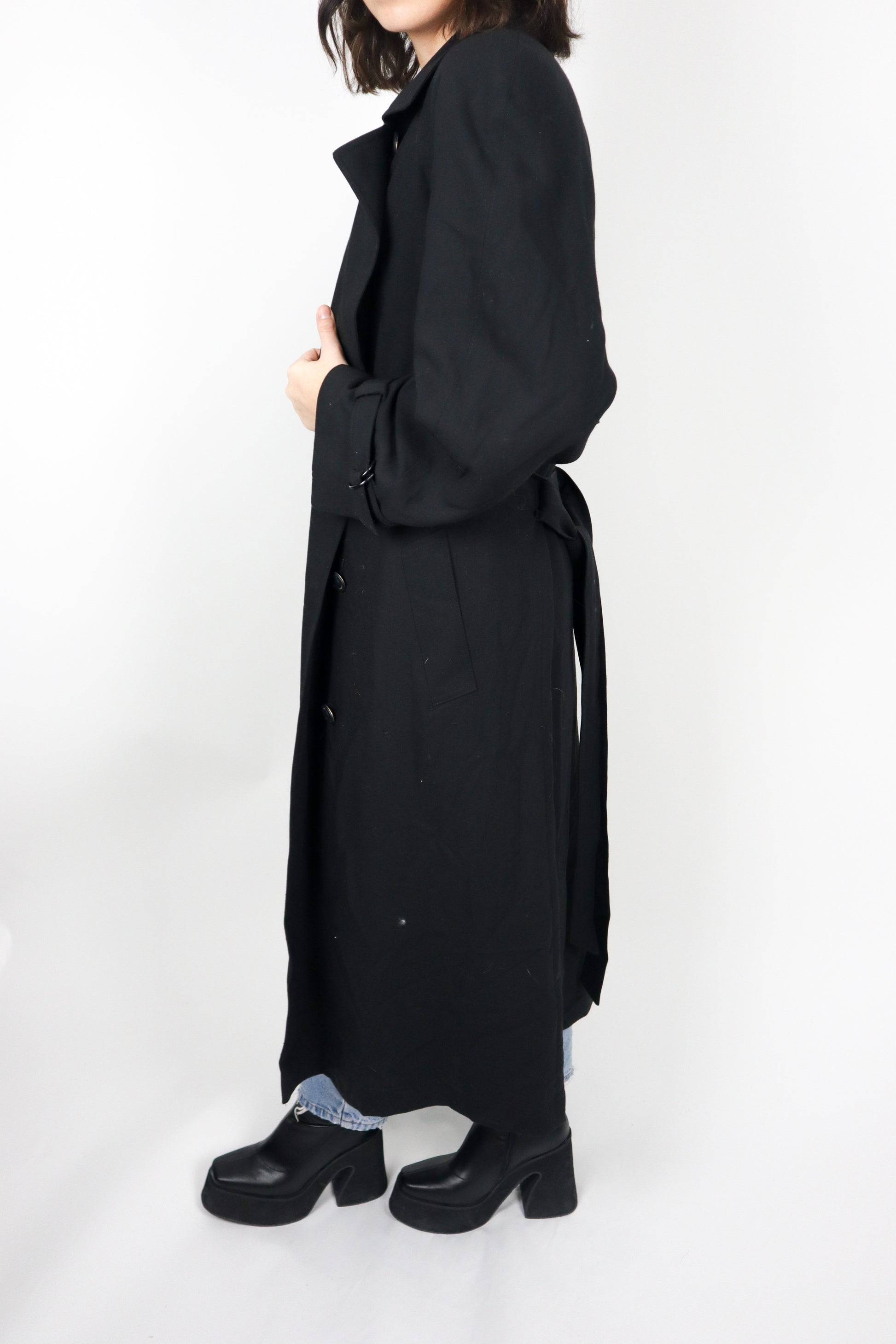 Vintage x Made in Canada x Wool Blend Trench (M/L)