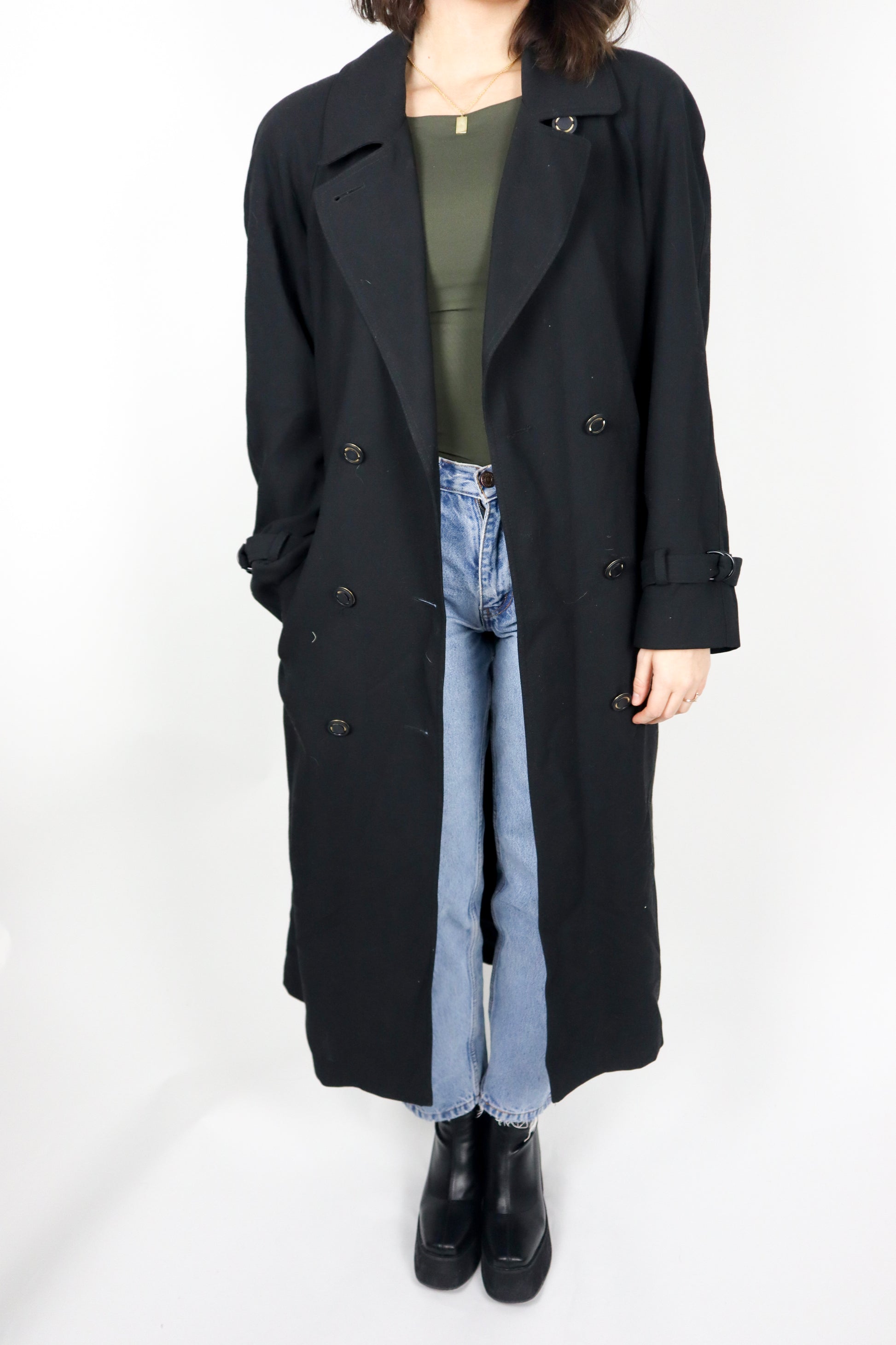 Vintage x Made in Canada x Wool Blend Trench (M/L)