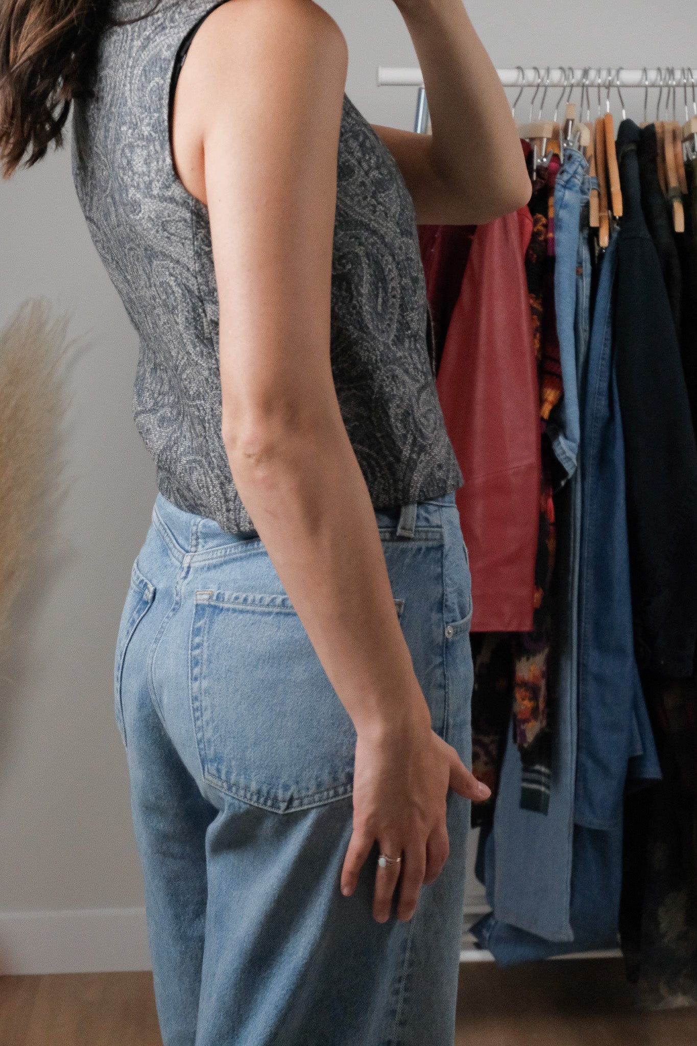 Made in USA x Vintage x Wool Cropped Vest (XS)