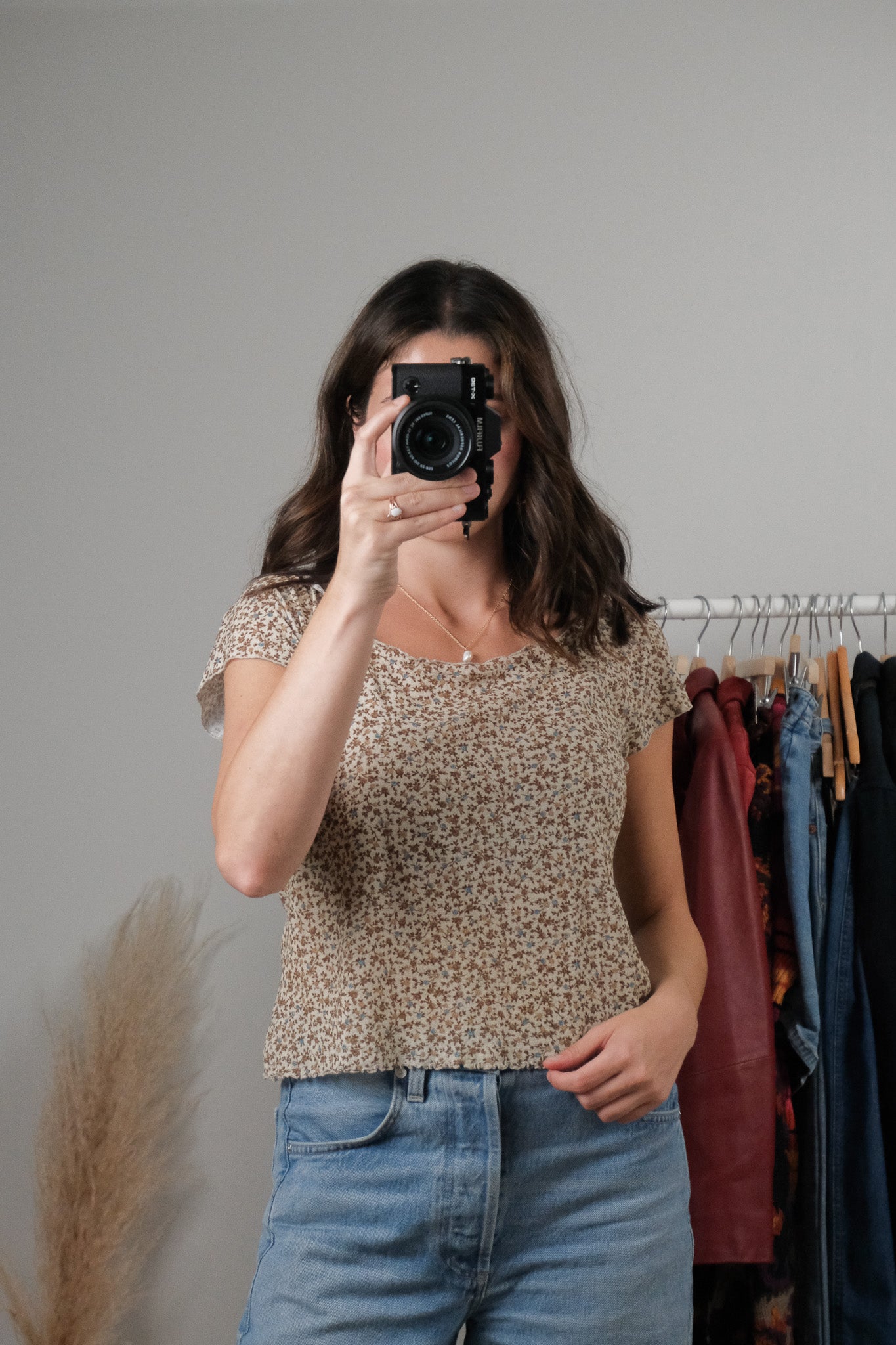 Vintage x Floral Mesh Top (M)