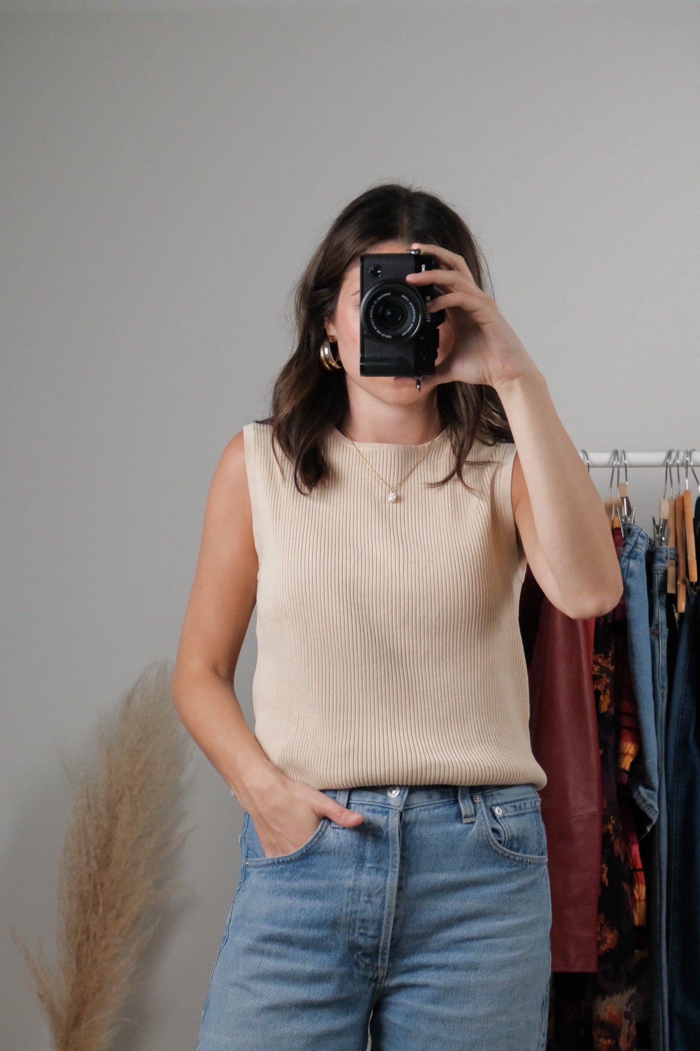 Vintage x Cotton Ribbed Top (M)