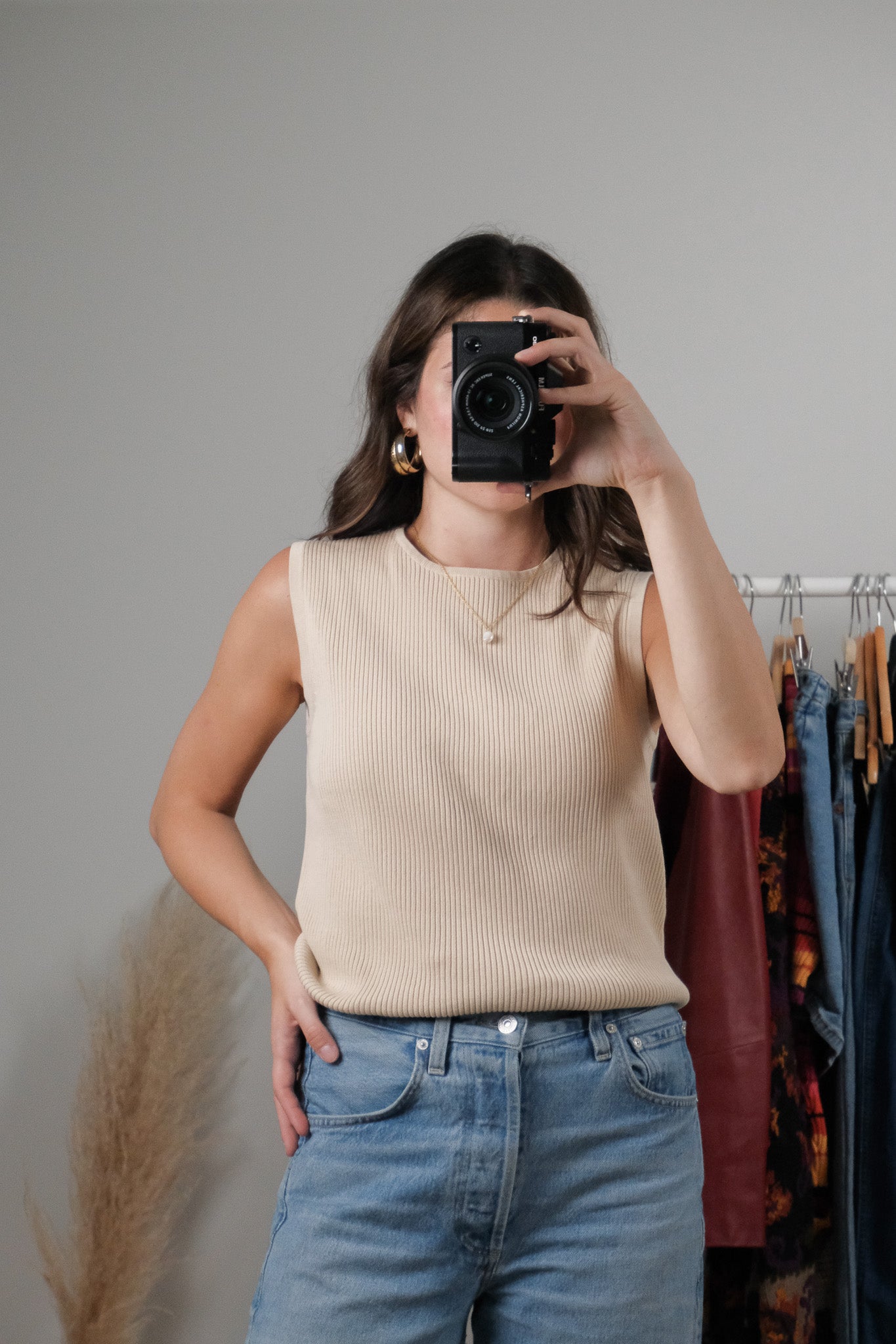 Vintage x Cotton Ribbed Top (M)