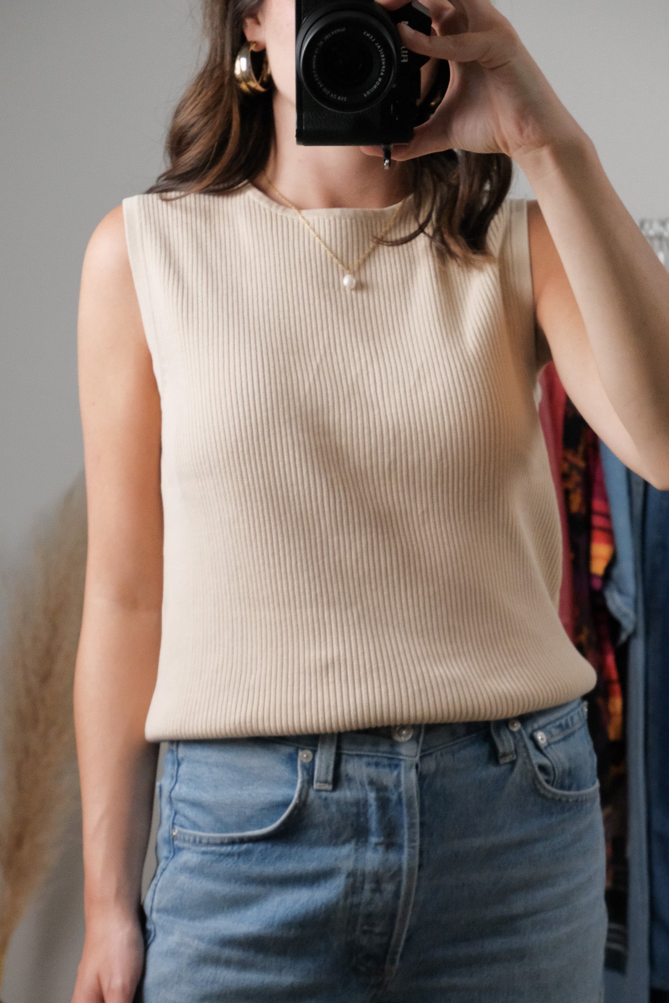 Vintage x Cotton Ribbed Top (M)