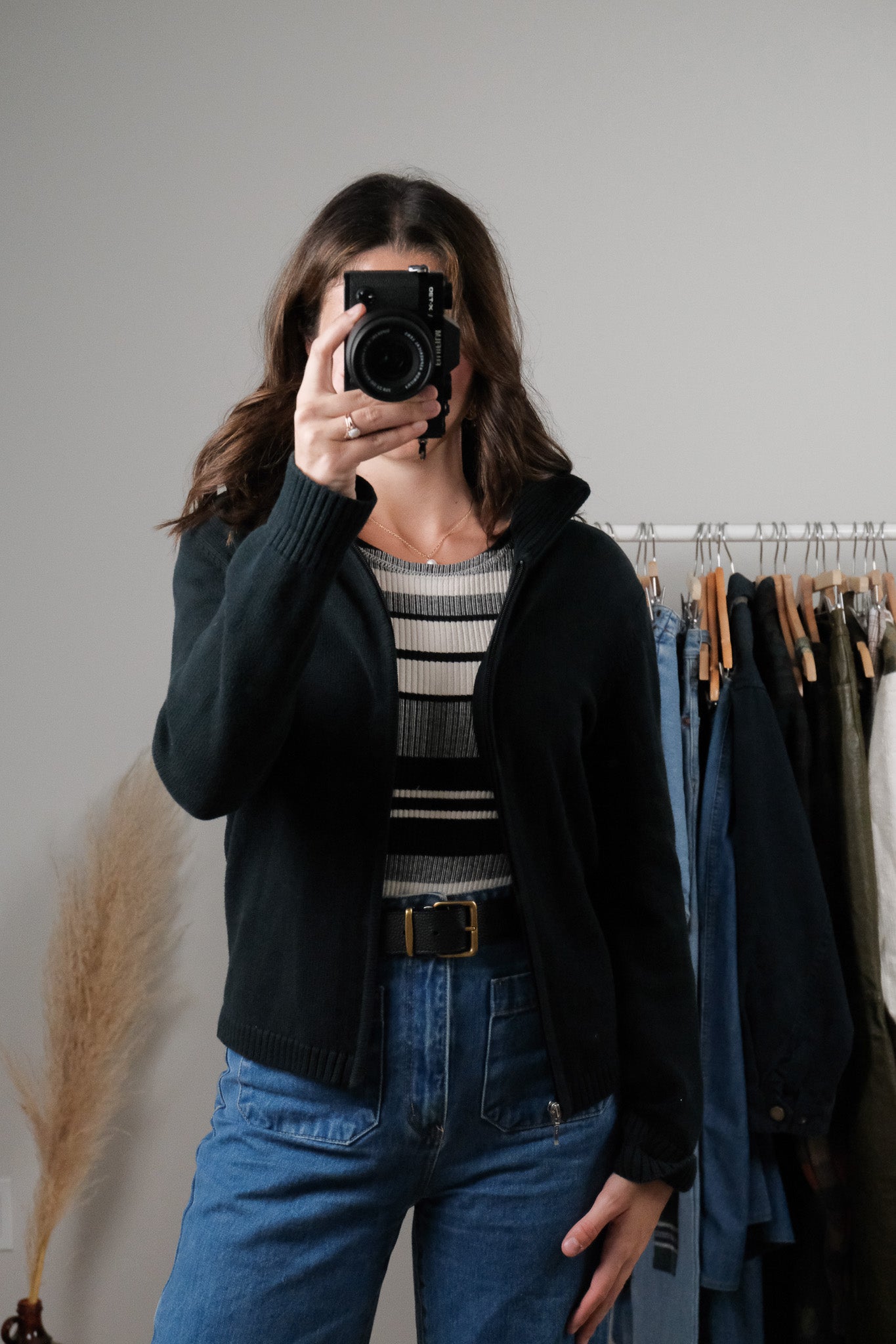 Vintage x Cotton Zip Up Cardigan (XS/S)