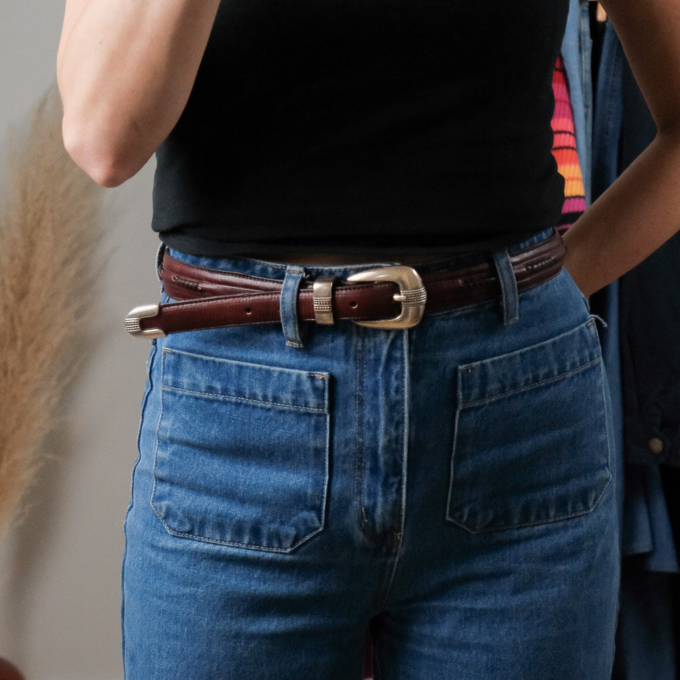 Vintage x Leather Belt (M/L)