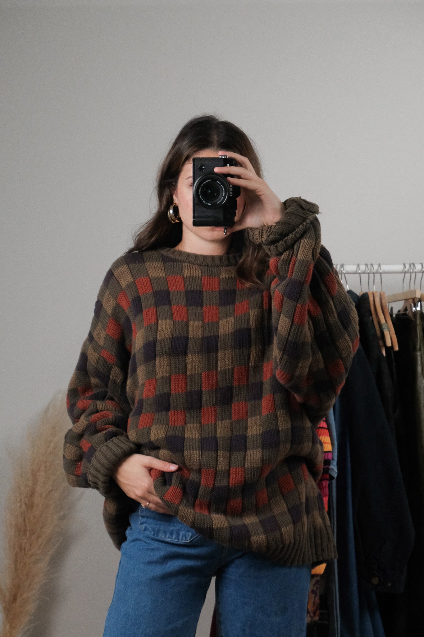 Vintage x Cotton Checkered Knit (XL/XXL)