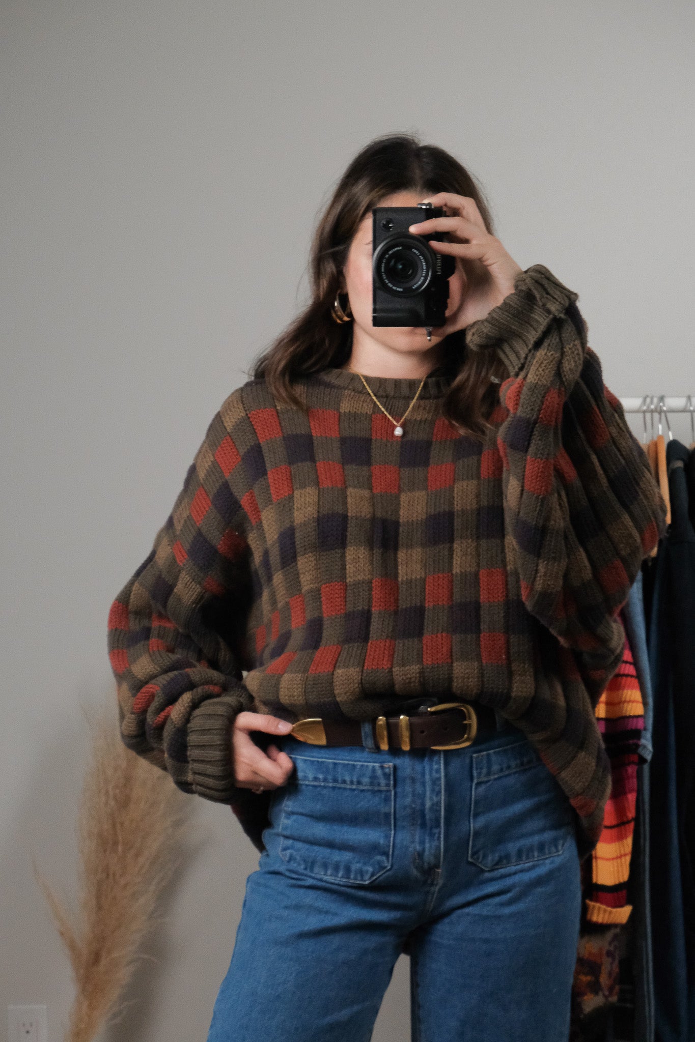 Vintage x Cotton Checkered Knit (XL/XXL)