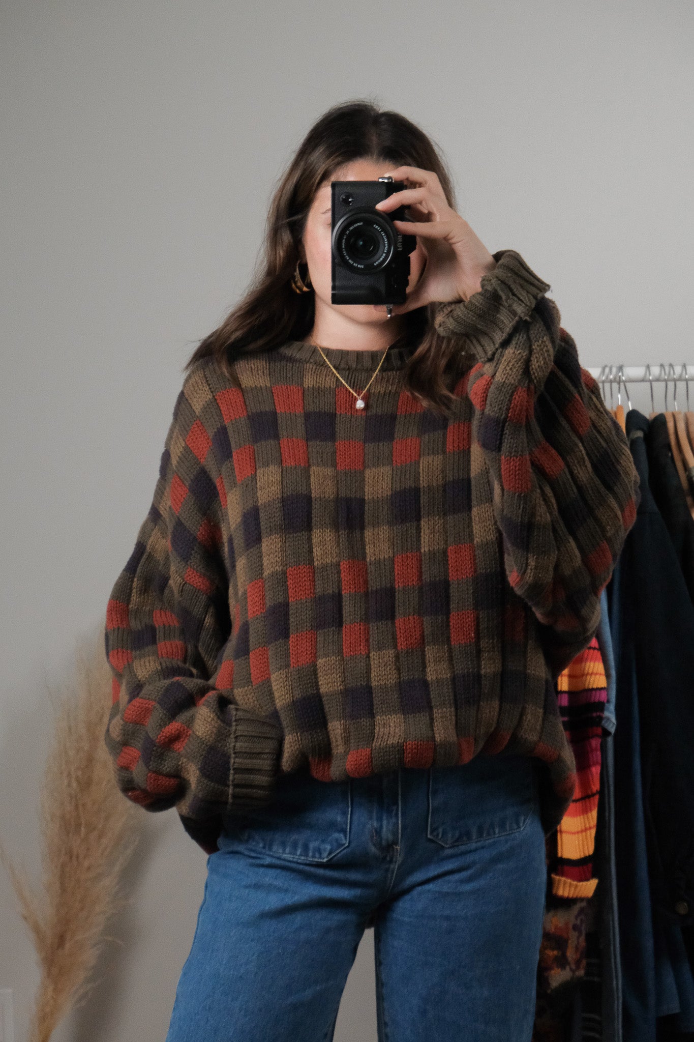 Vintage x Cotton Checkered Knit (XL/XXL)