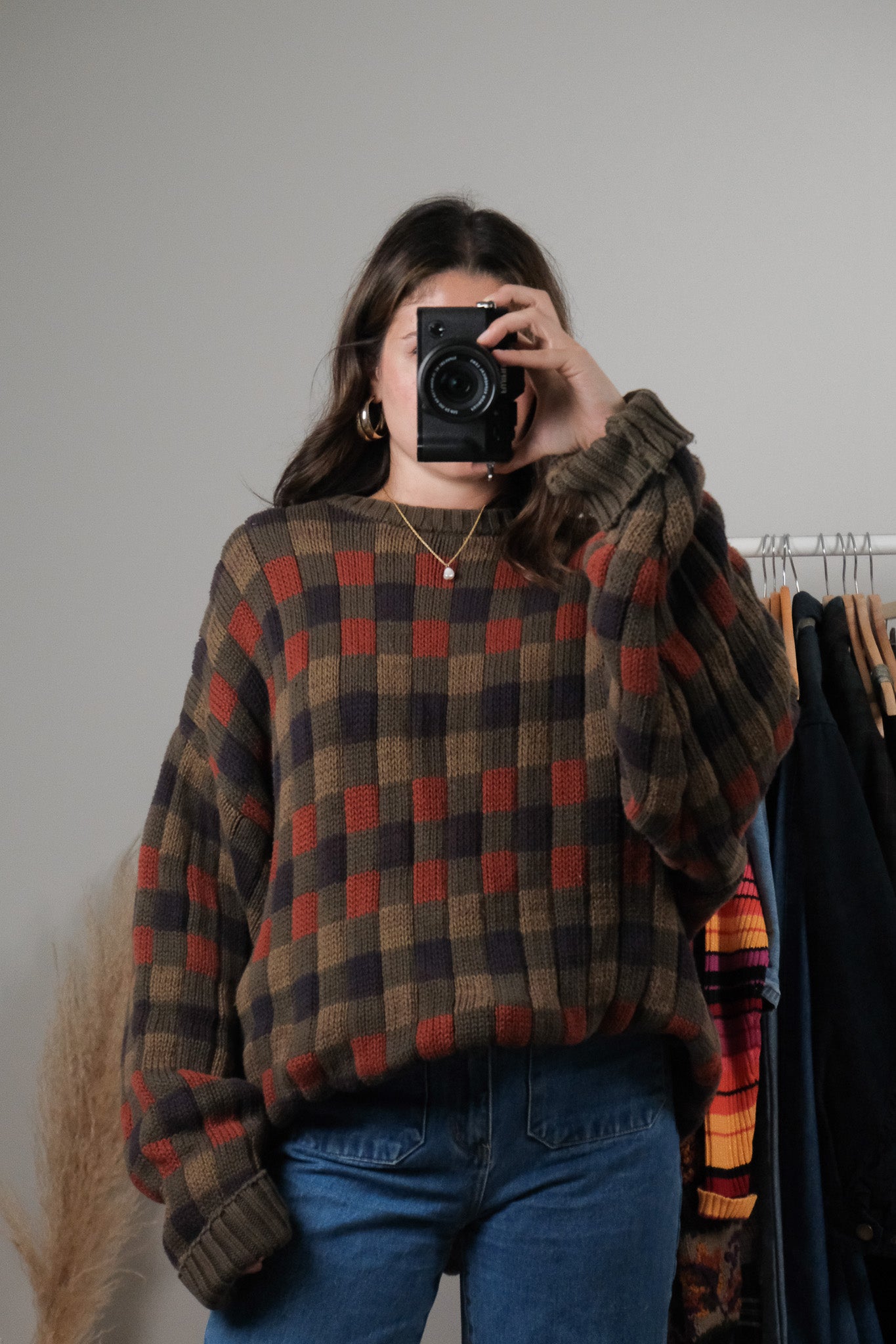 Vintage x Cotton Checkered Knit (XL/XXL)