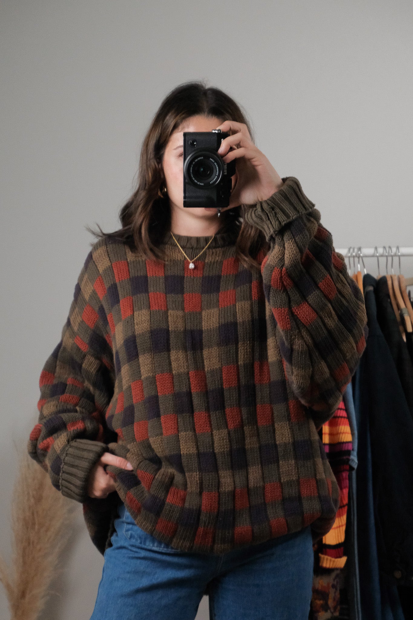 Vintage x Cotton Checkered Knit (XL/XXL)