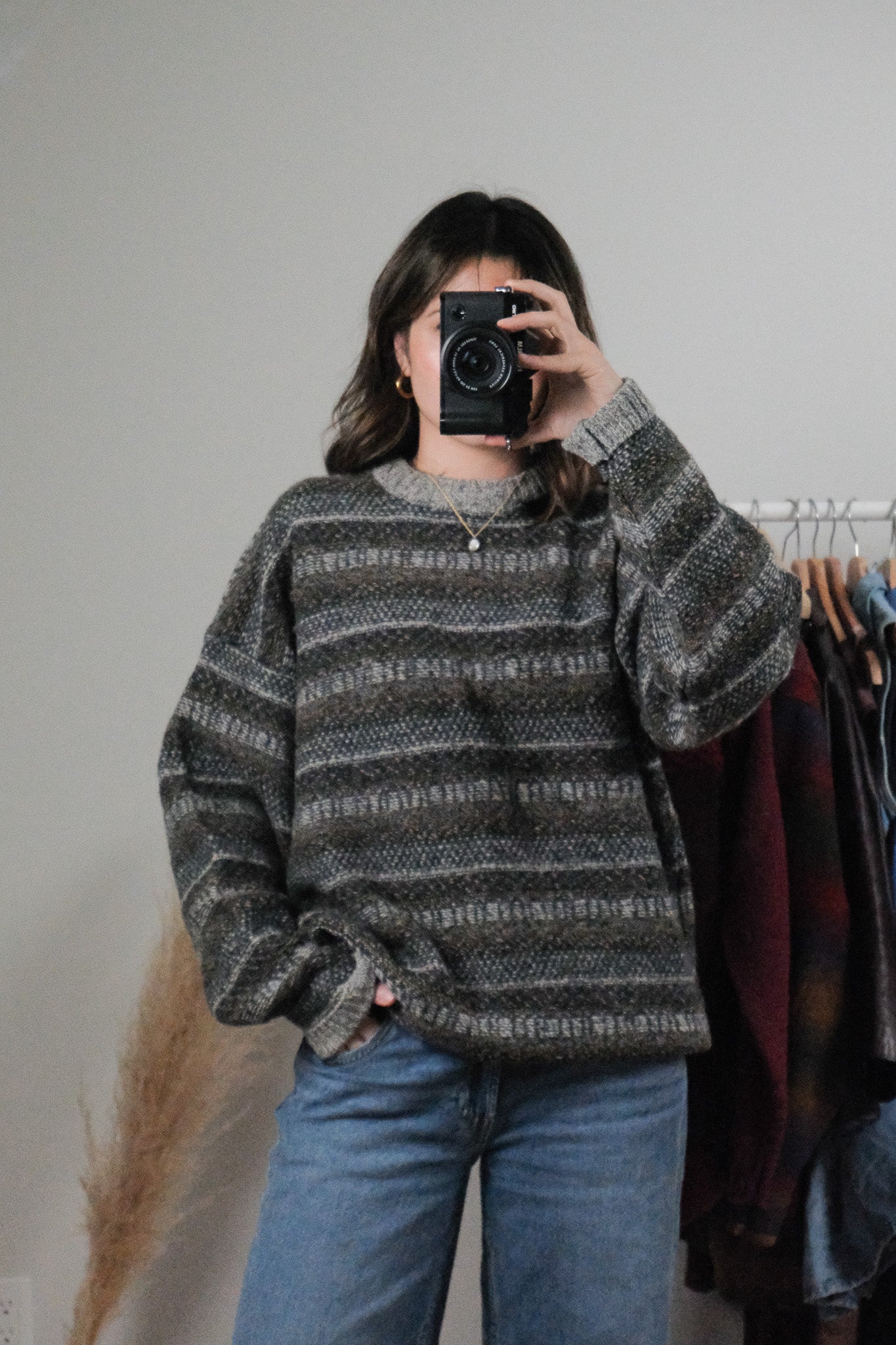 Vintage x Wool Multicolour Knit Sweater (L)
