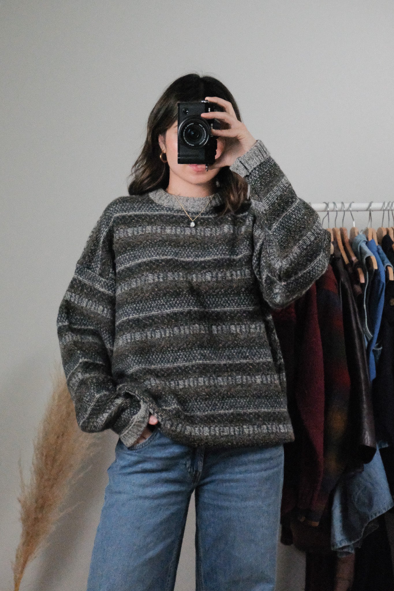 Vintage x Wool Multicolour Knit Sweater (L)