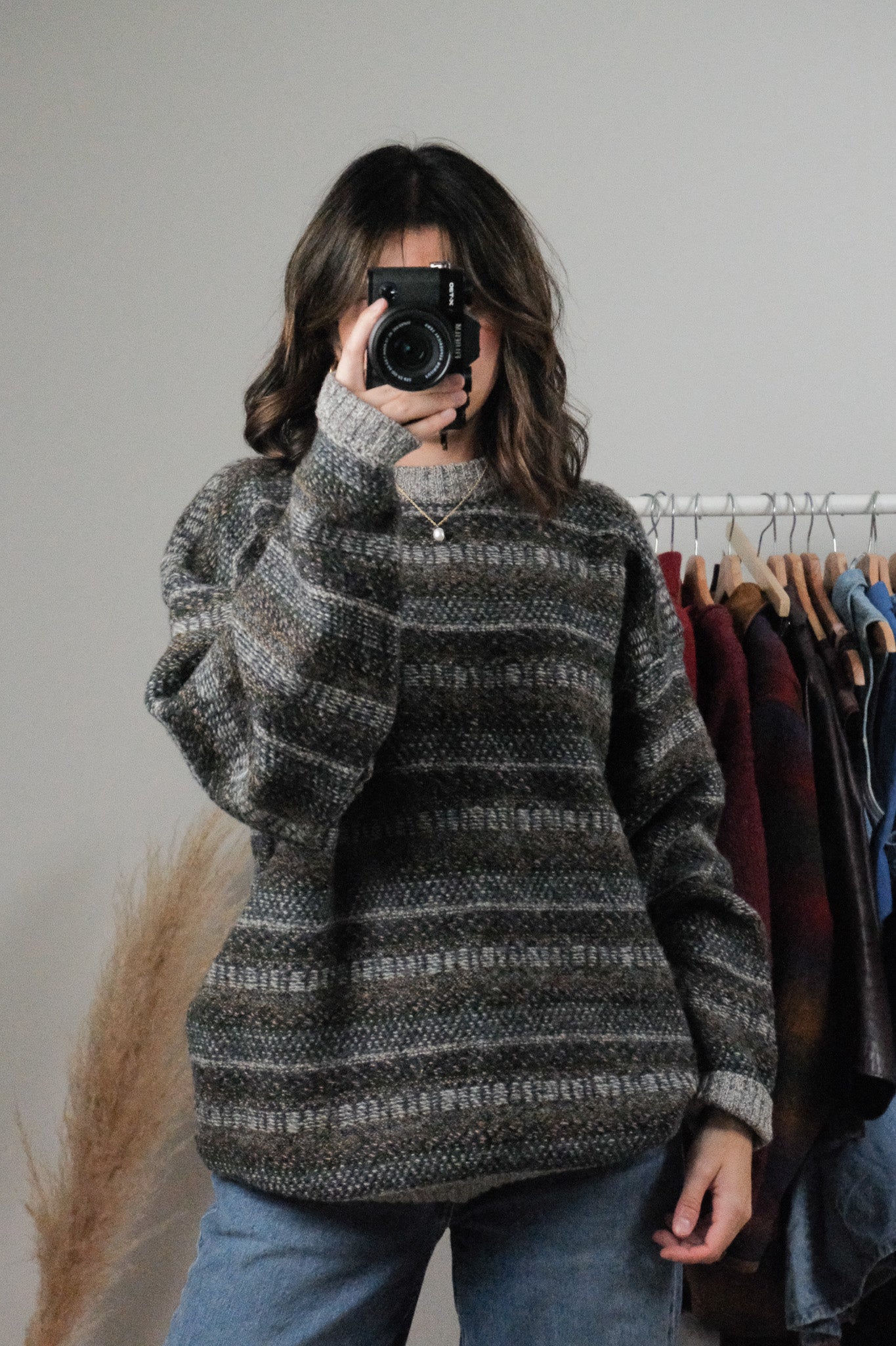 Vintage x Wool Multicolour Knit Sweater (L)