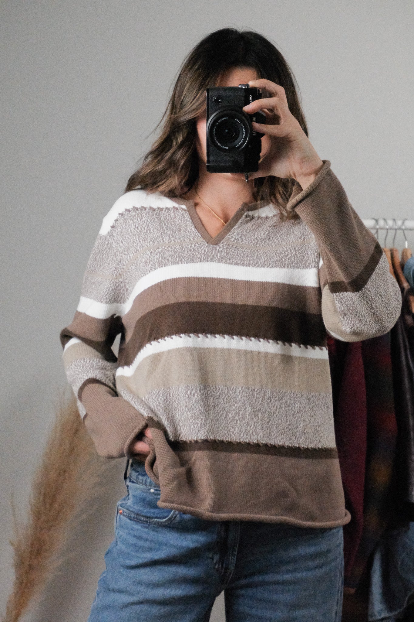 Vintage x Striped Textured Knit (M)