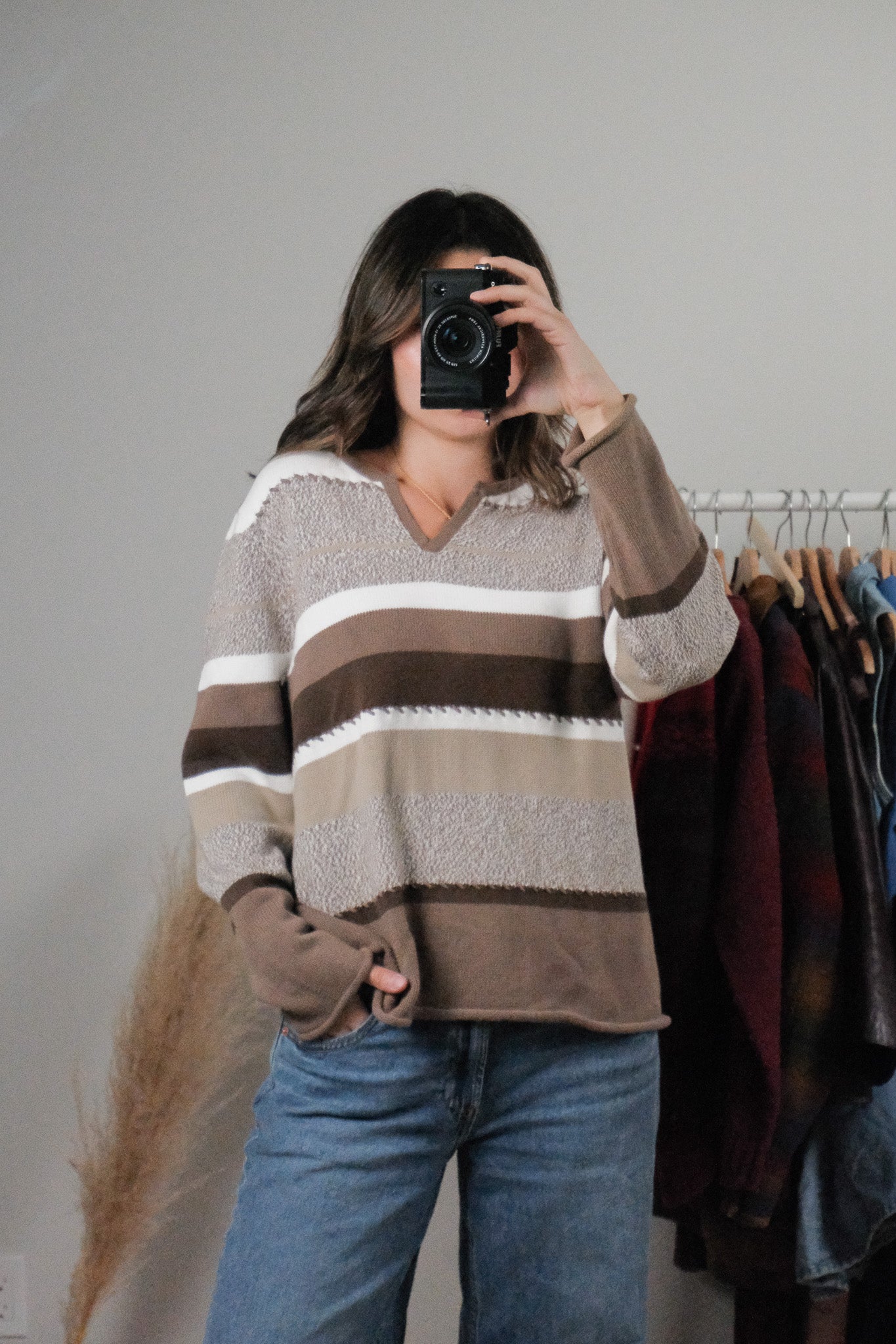 Vintage x Striped Textured Knit (M)