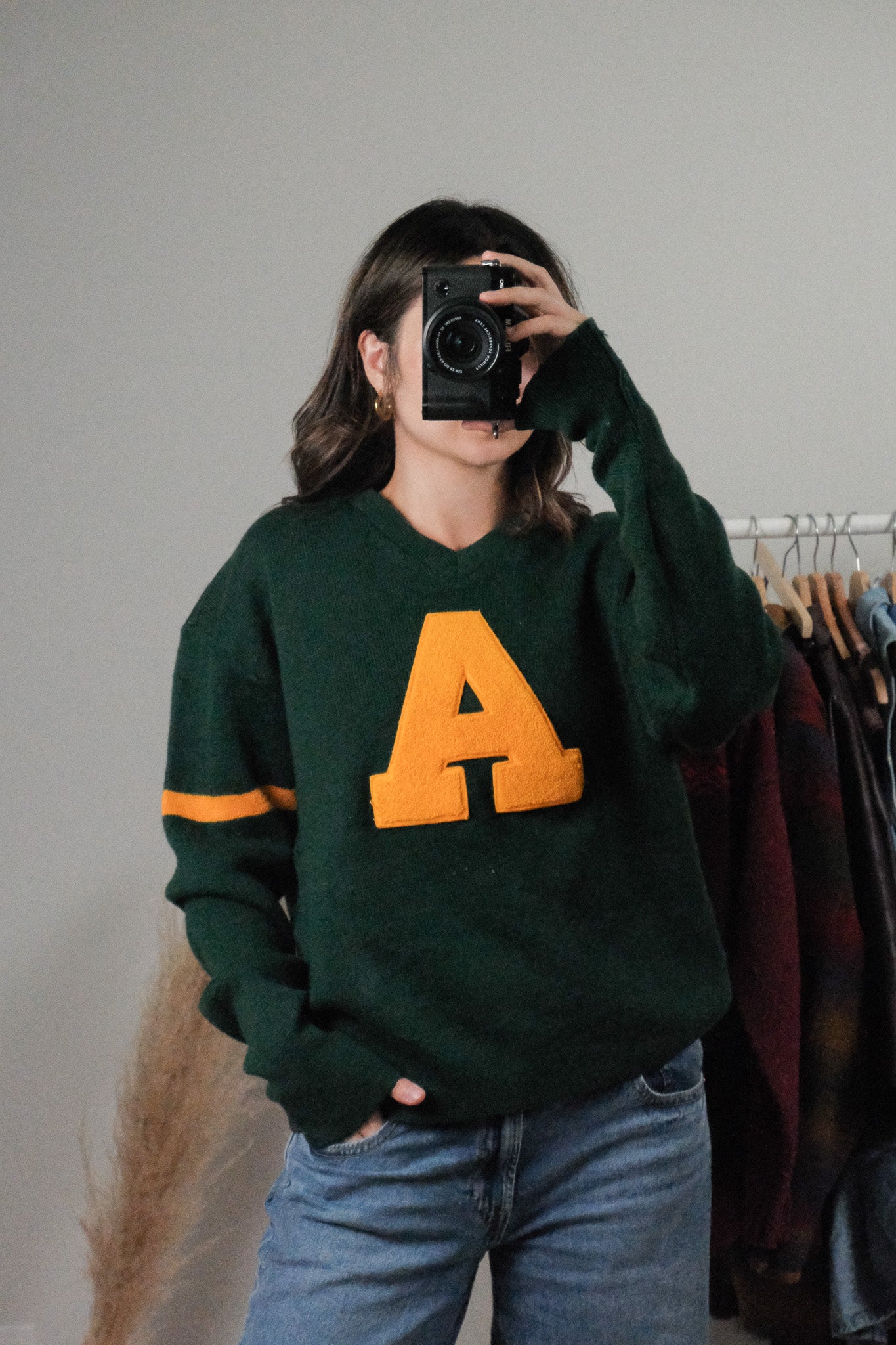 Made in Canada x Vintage x Wool Varsity Sweater (L)