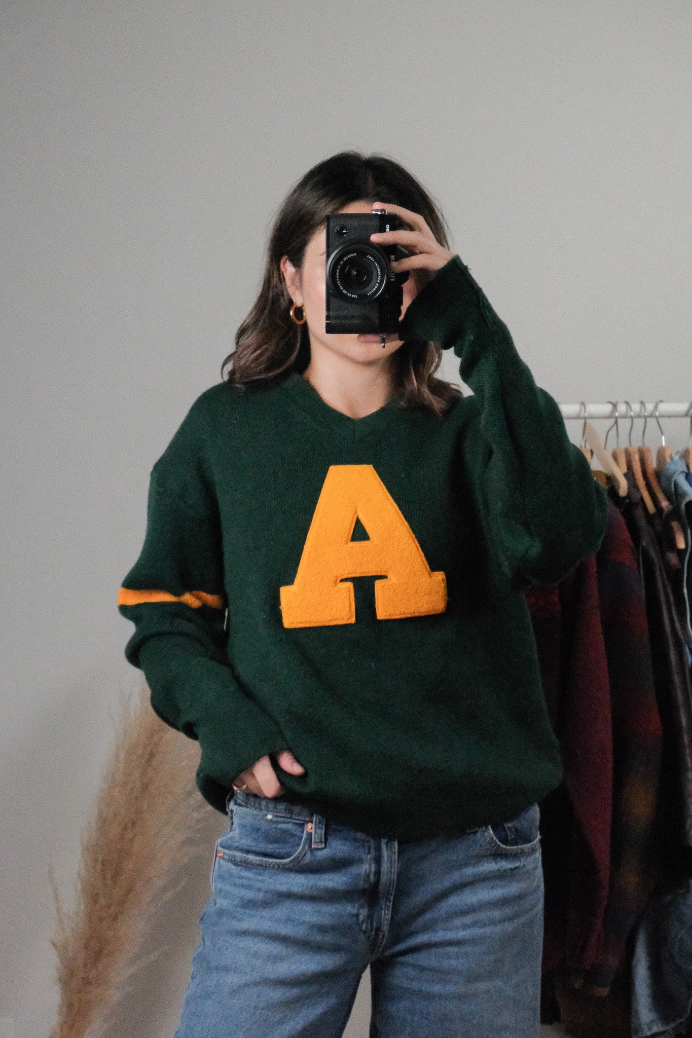 Made in Canada x Vintage x Wool Varsity Sweater (L)