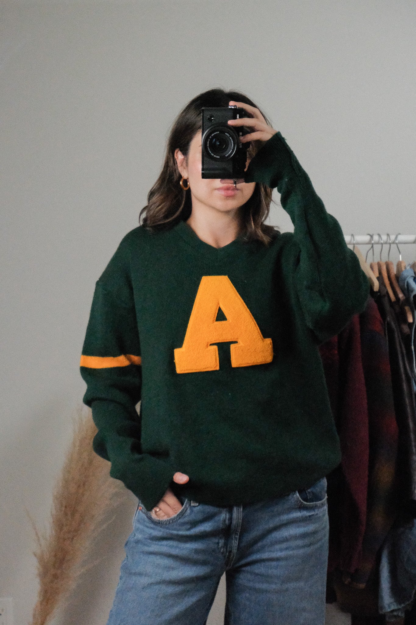 Made in Canada x Vintage x Wool Varsity Sweater (L)