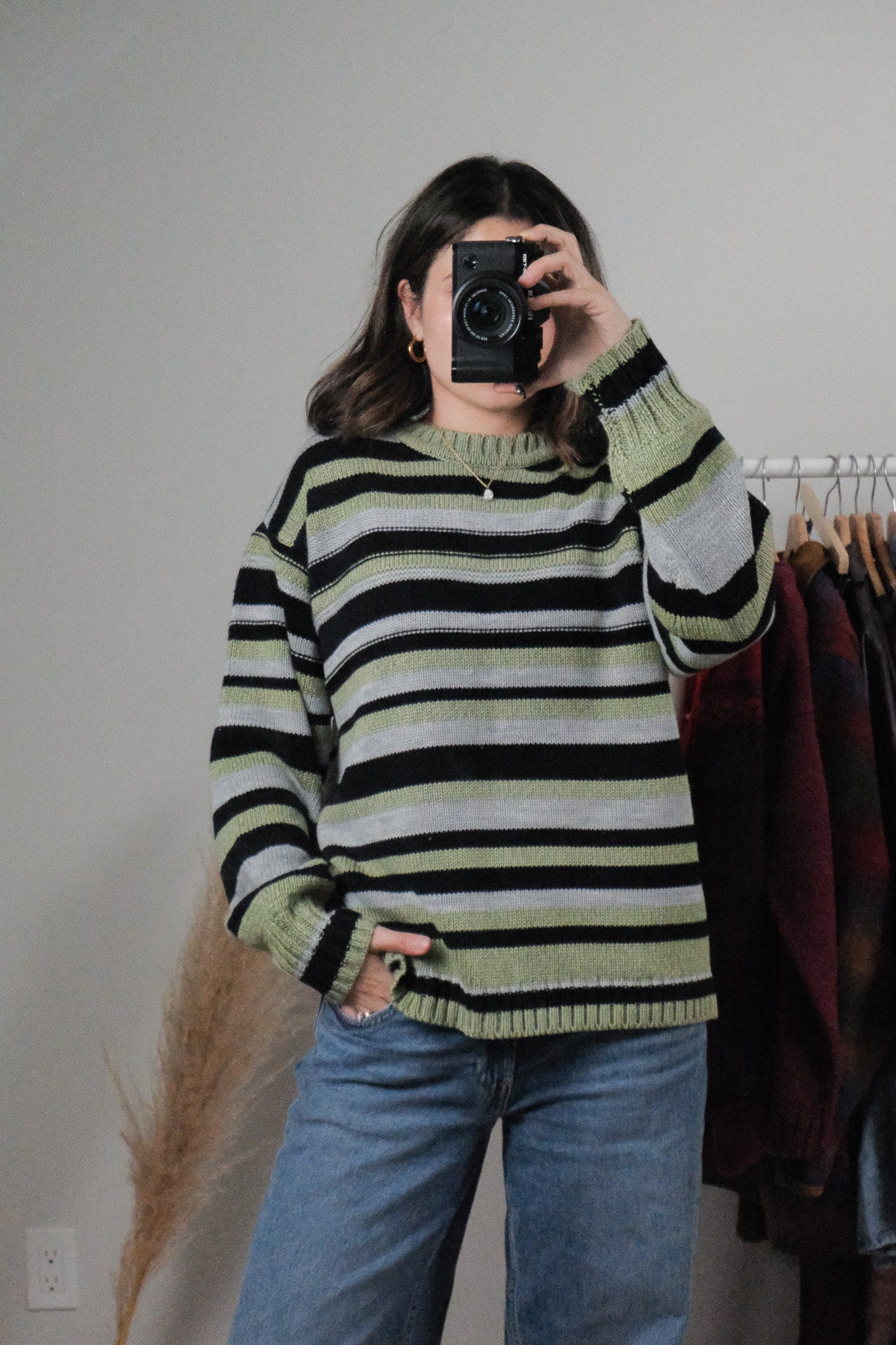 Vintage x Striped Sweater (L)