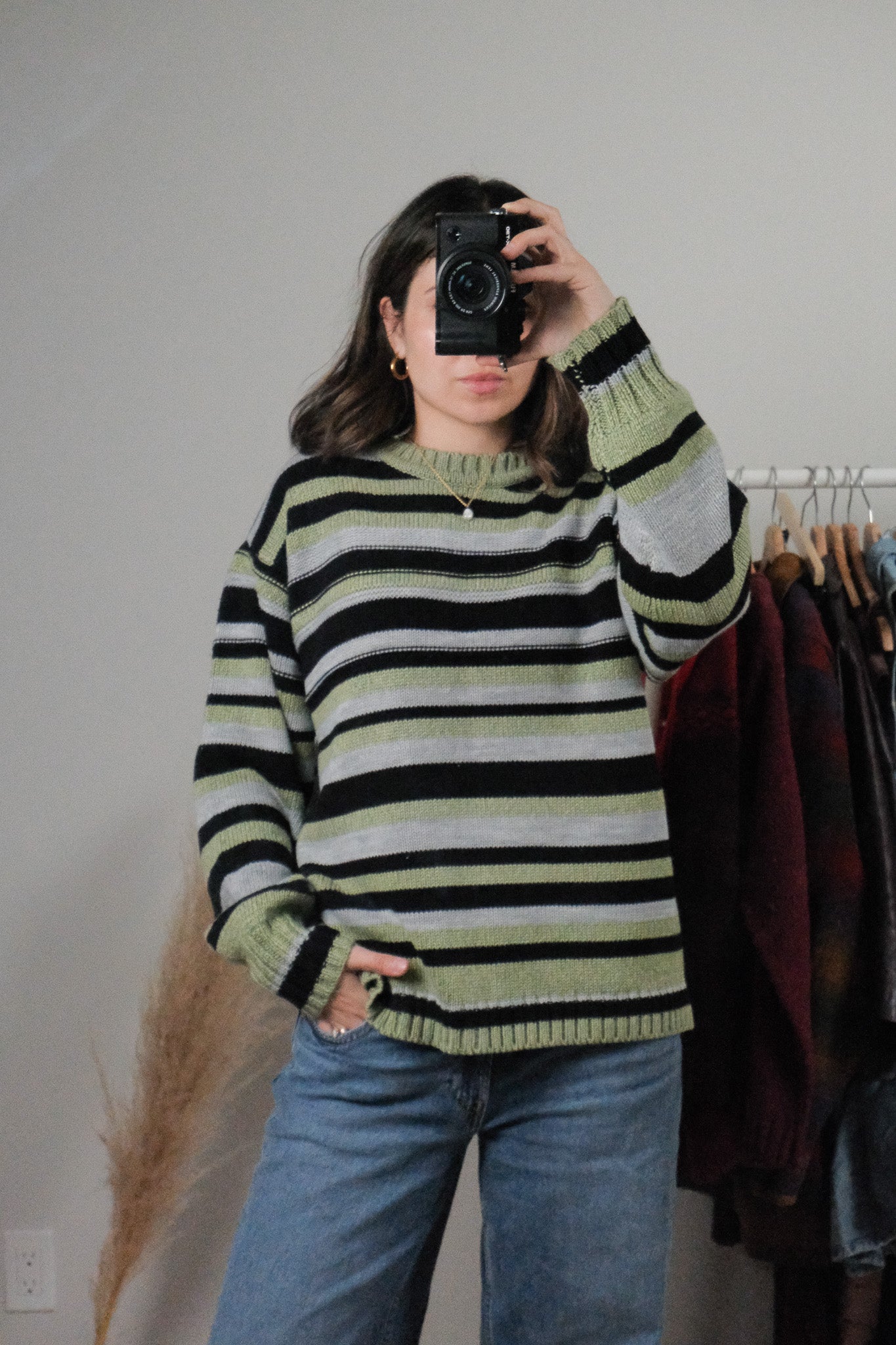 Vintage x Striped Sweater (L)