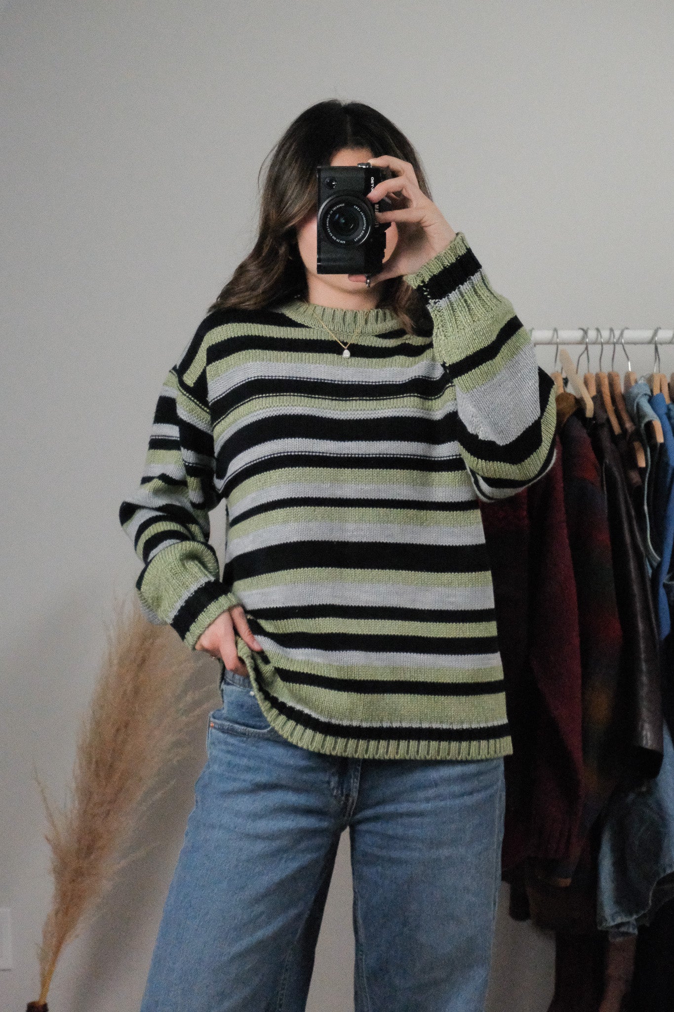 Vintage x Striped Sweater (L)