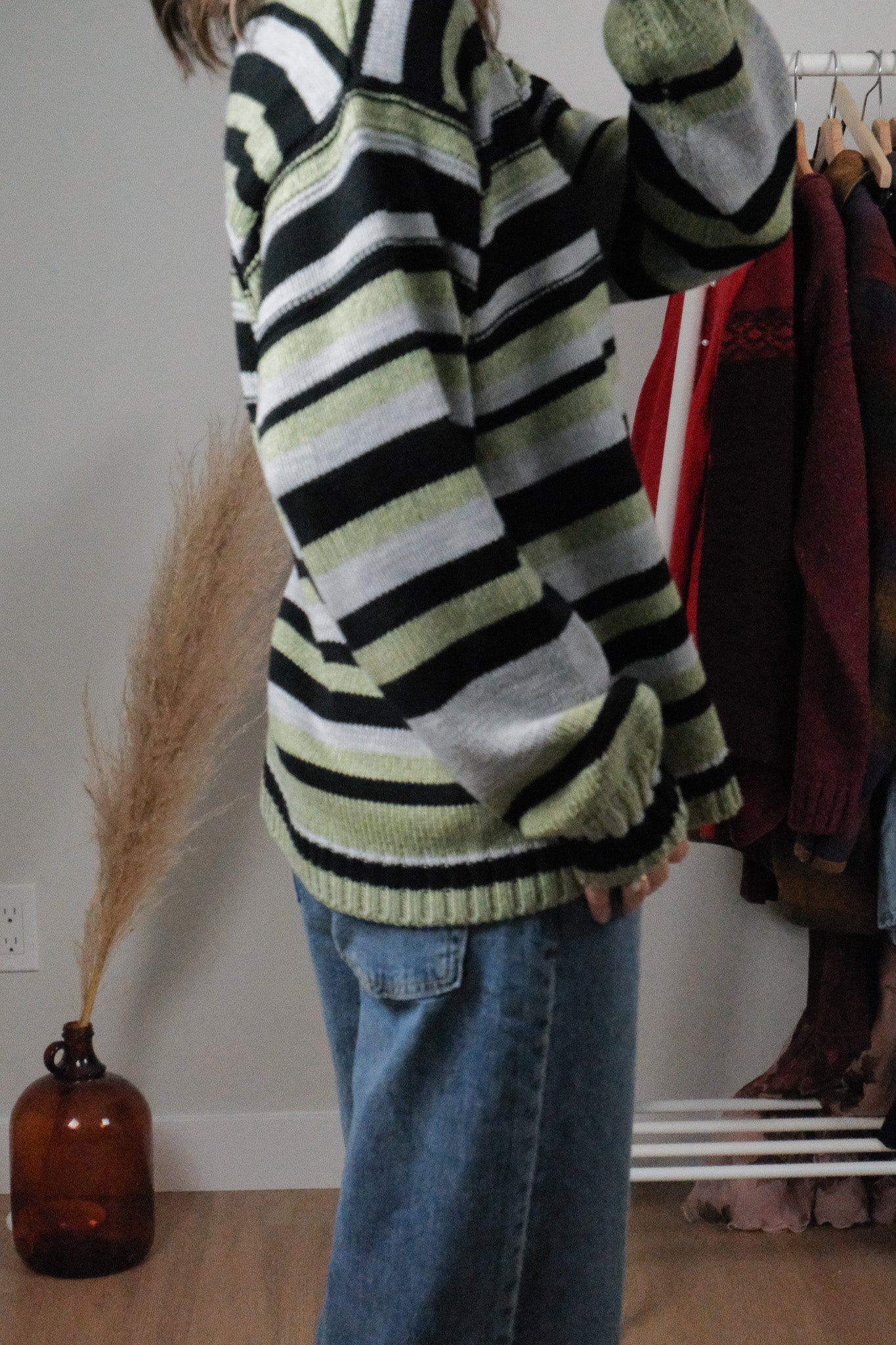 Vintage x Striped Sweater (L)