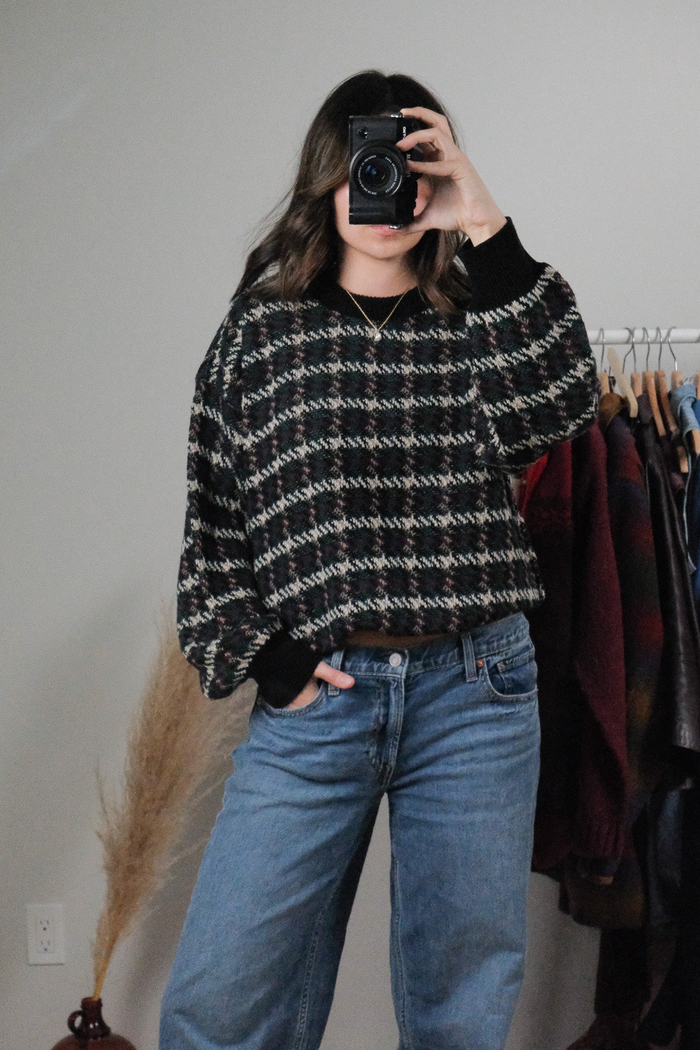 Vintage x Patterned Sweater (L/XL)