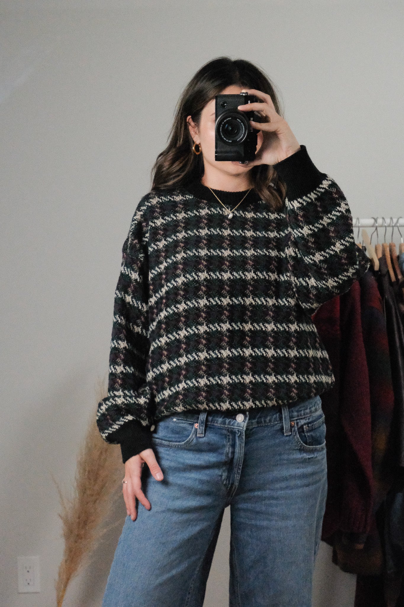 Vintage x Patterned Sweater (L/XL)