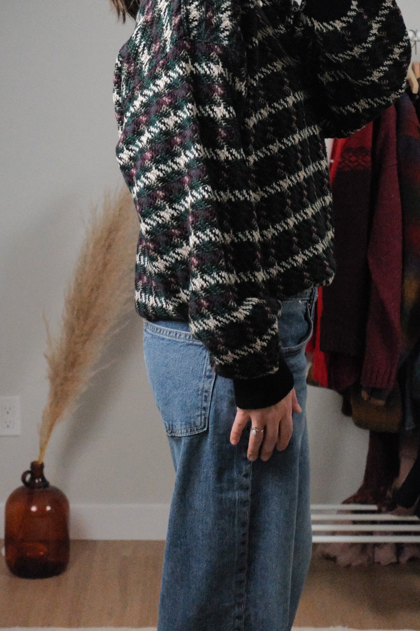 Vintage x Patterned Sweater (L/XL)