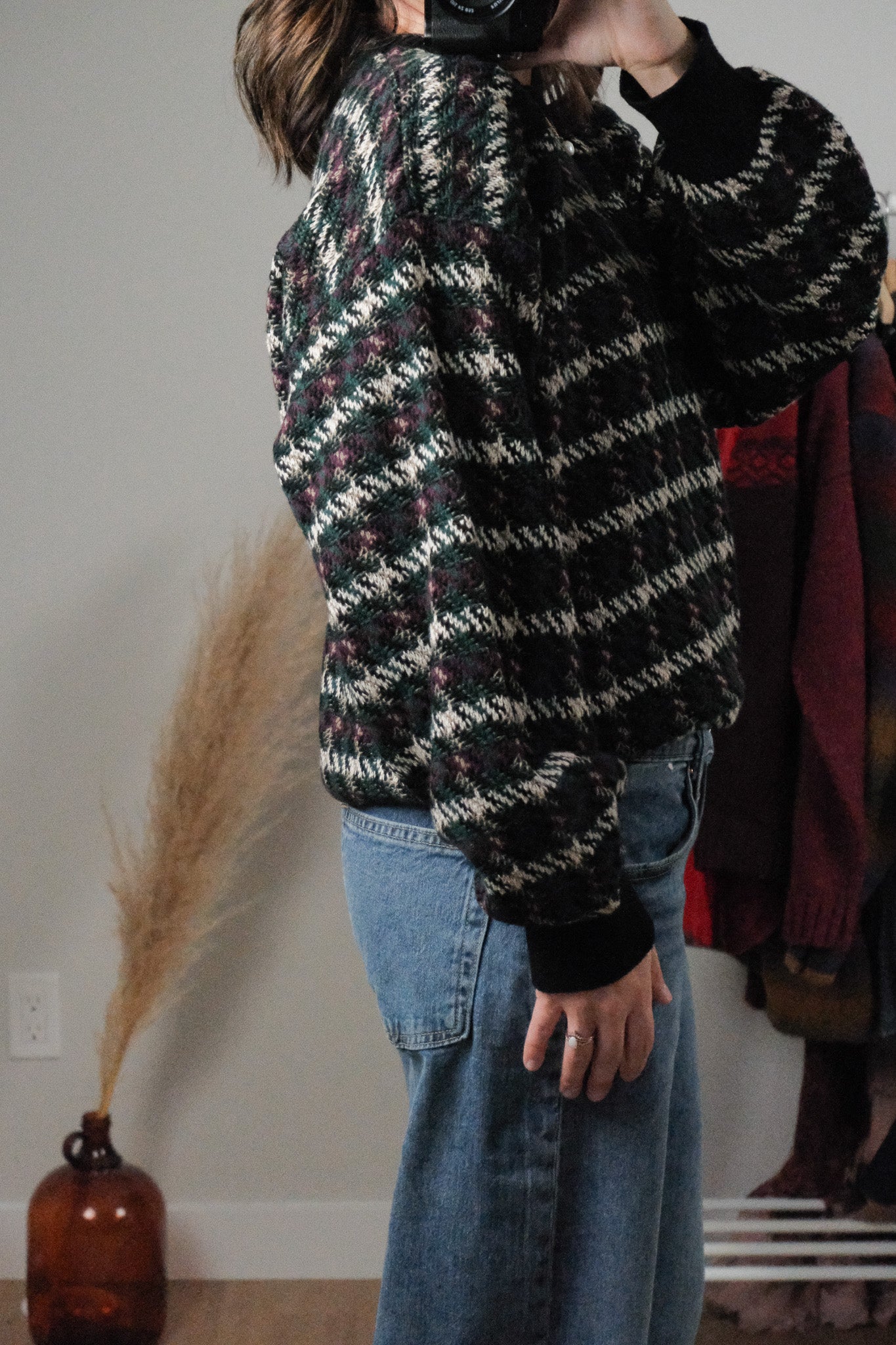 Vintage x Patterned Sweater (L/XL)