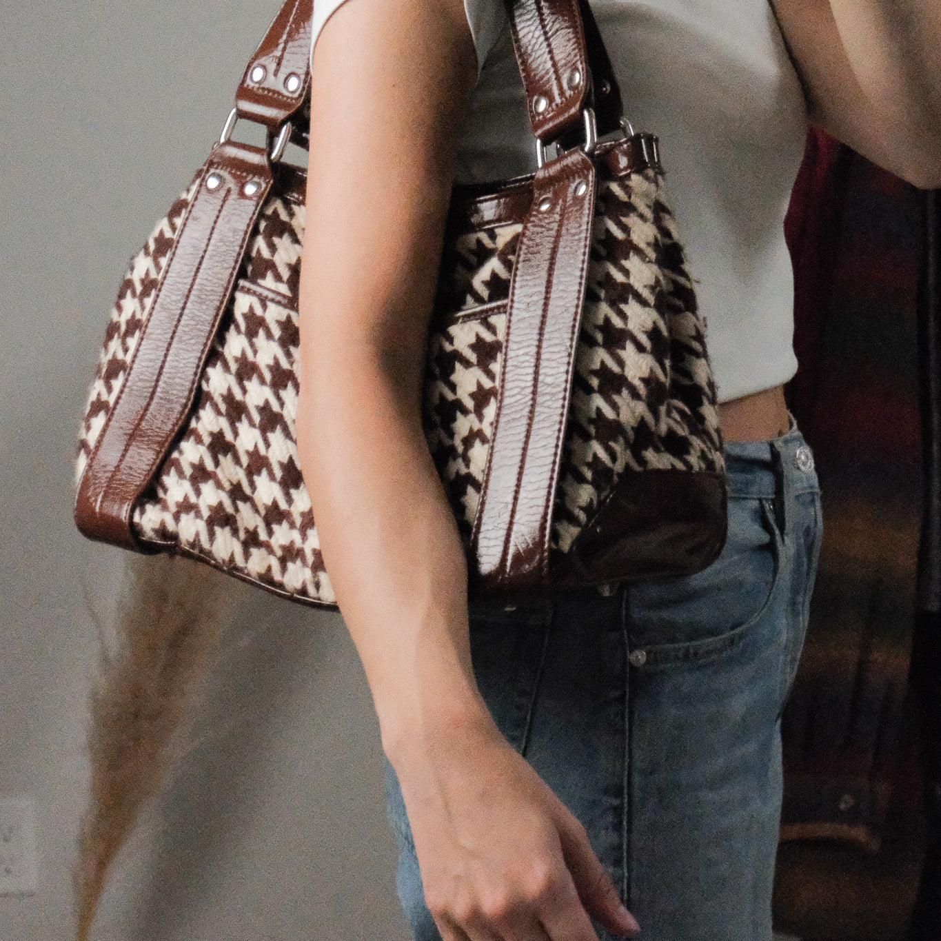 Vintage x Aldo x Houndstooth Purse