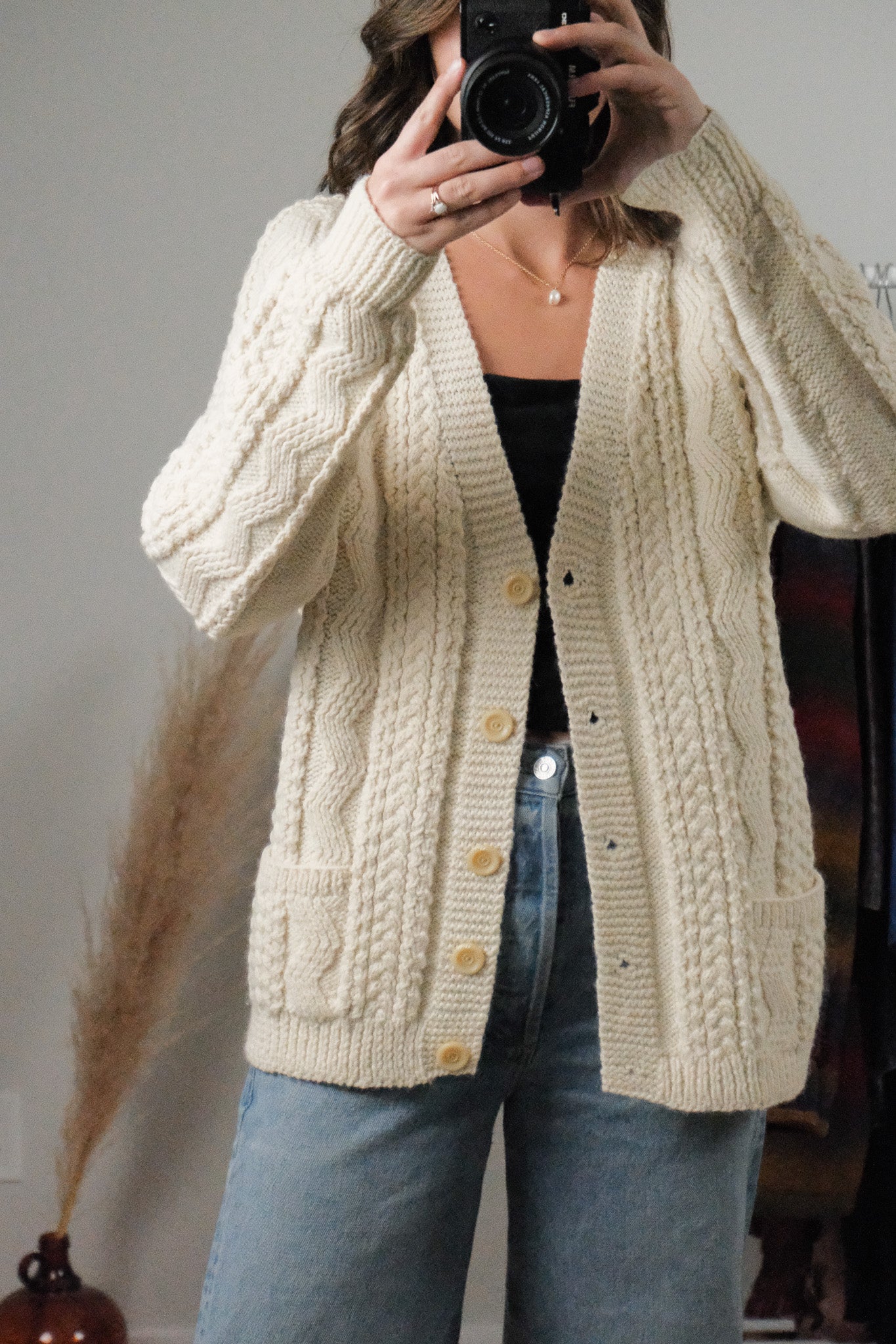 Vintage x Handmade Wool Chunky Cardigan (S-L)