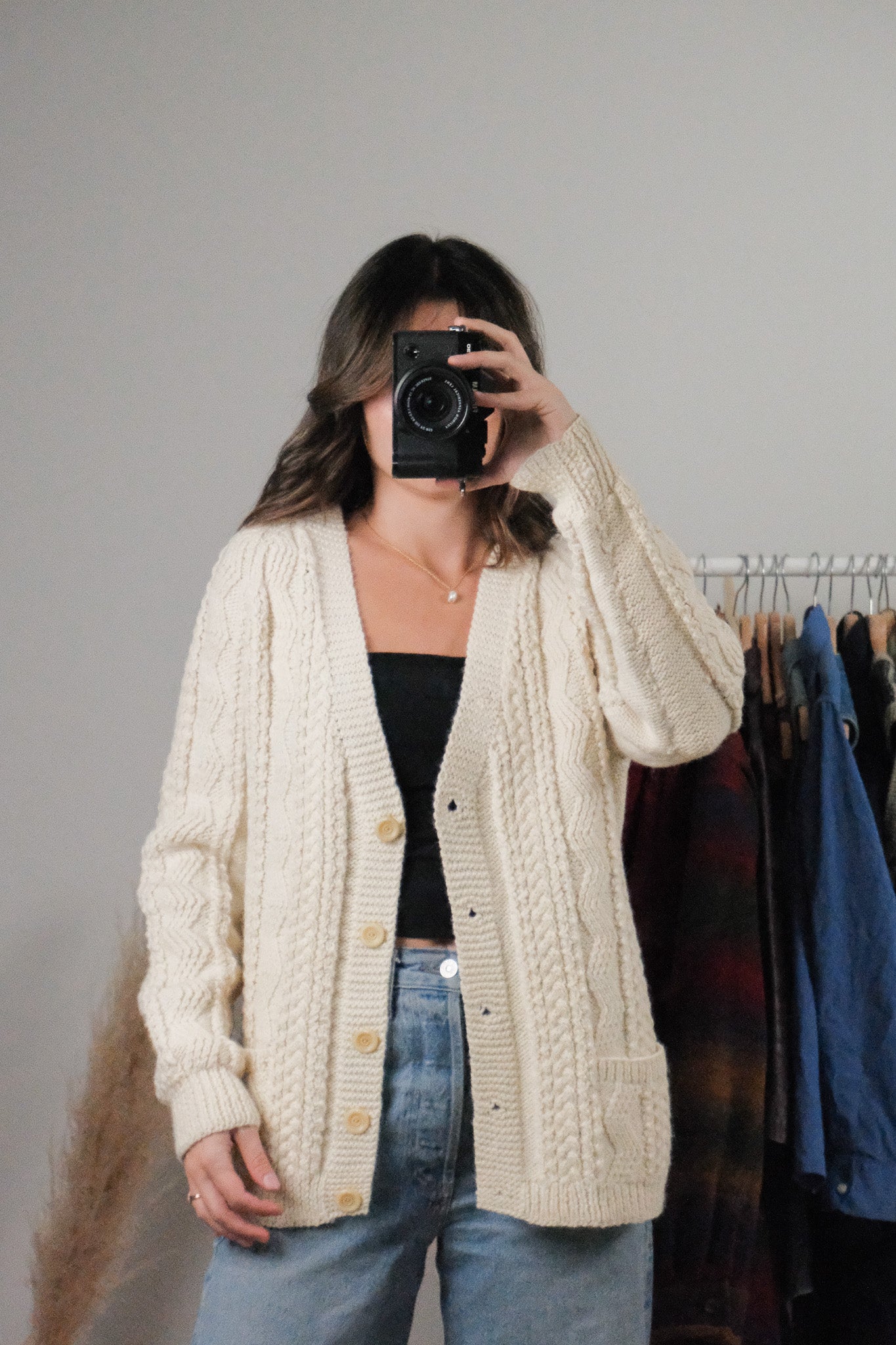 Vintage x Handmade Wool Chunky Cardigan (S-L)