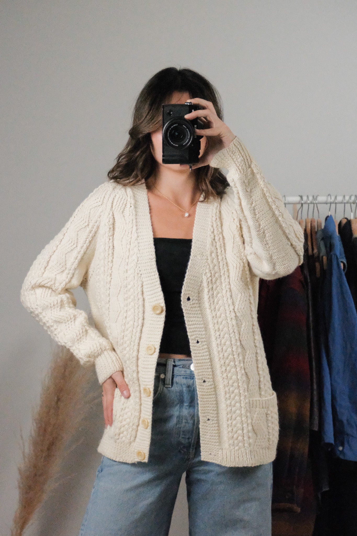 Vintage x Handmade Wool Chunky Cardigan (S-L)
