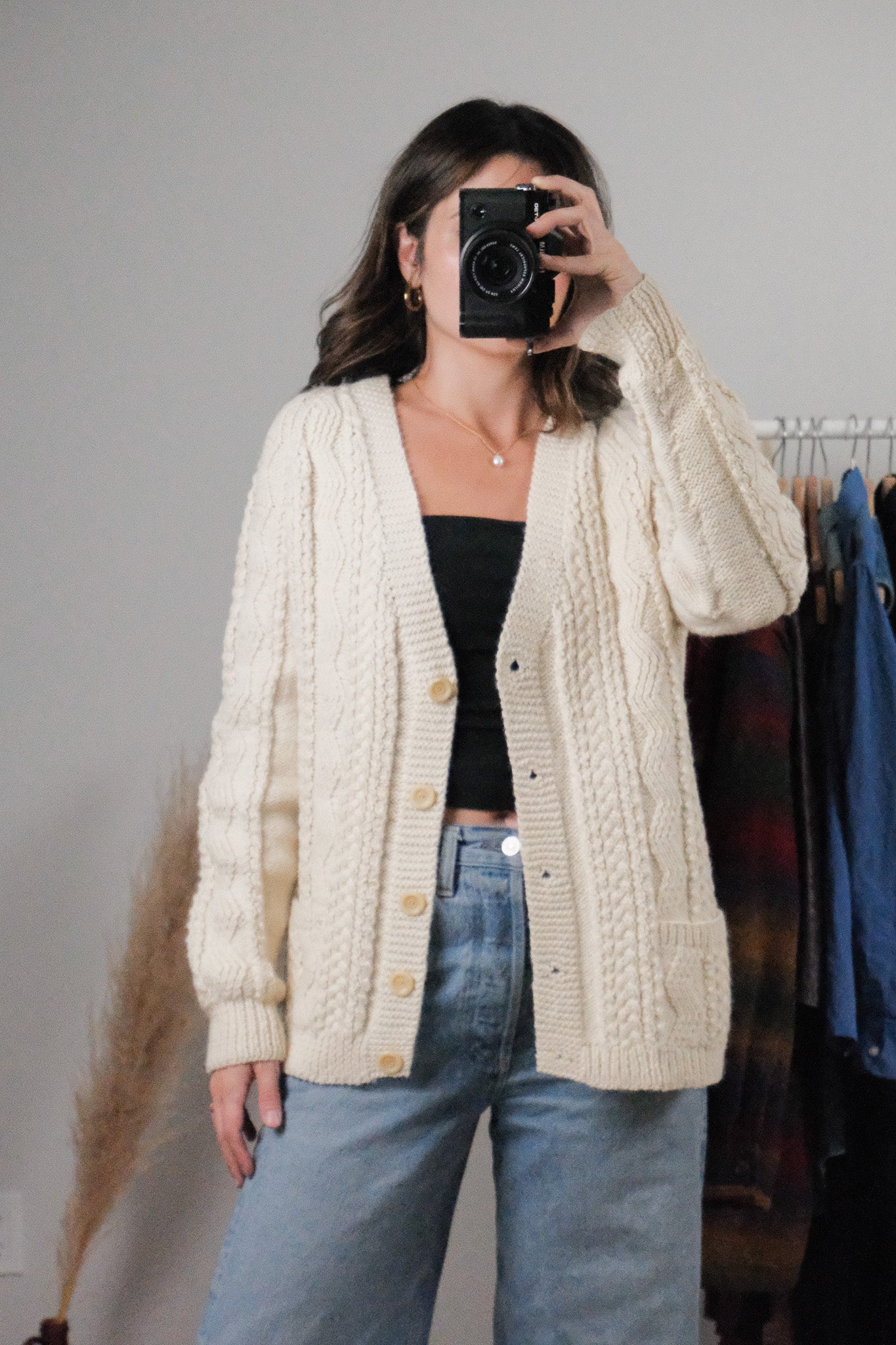 Vintage x Handmade Wool Chunky Cardigan (S-L)
