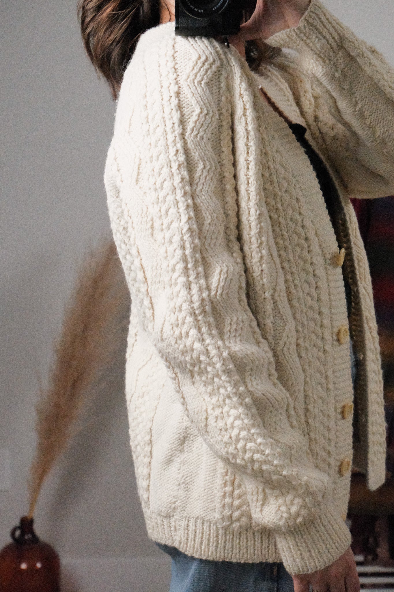 Vintage x Handmade Wool Chunky Cardigan (S-L)