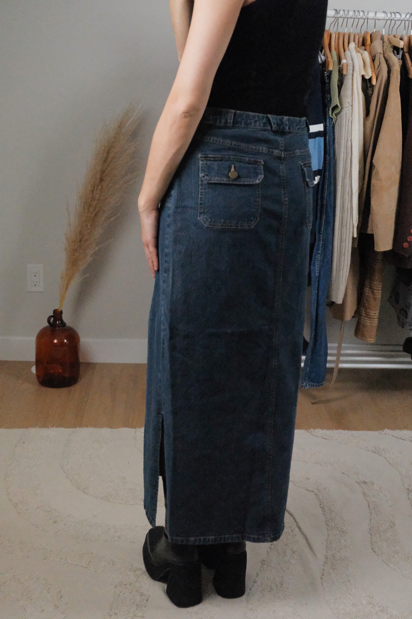 Vintage x Denim Maxi Skirt (12)