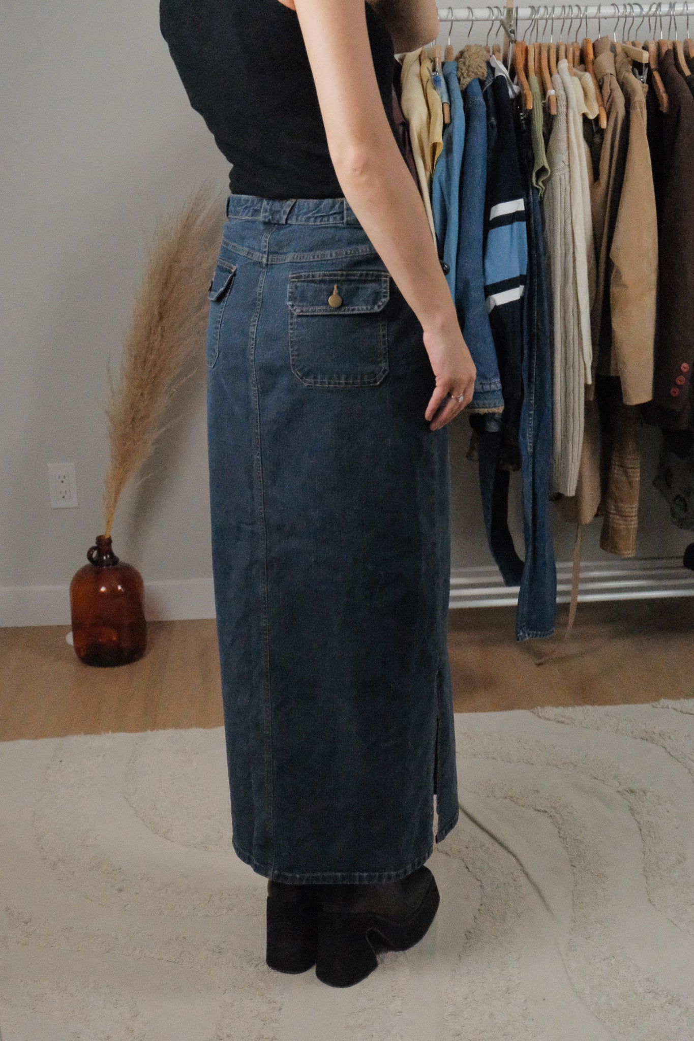 Vintage x Denim Maxi Skirt (12)
