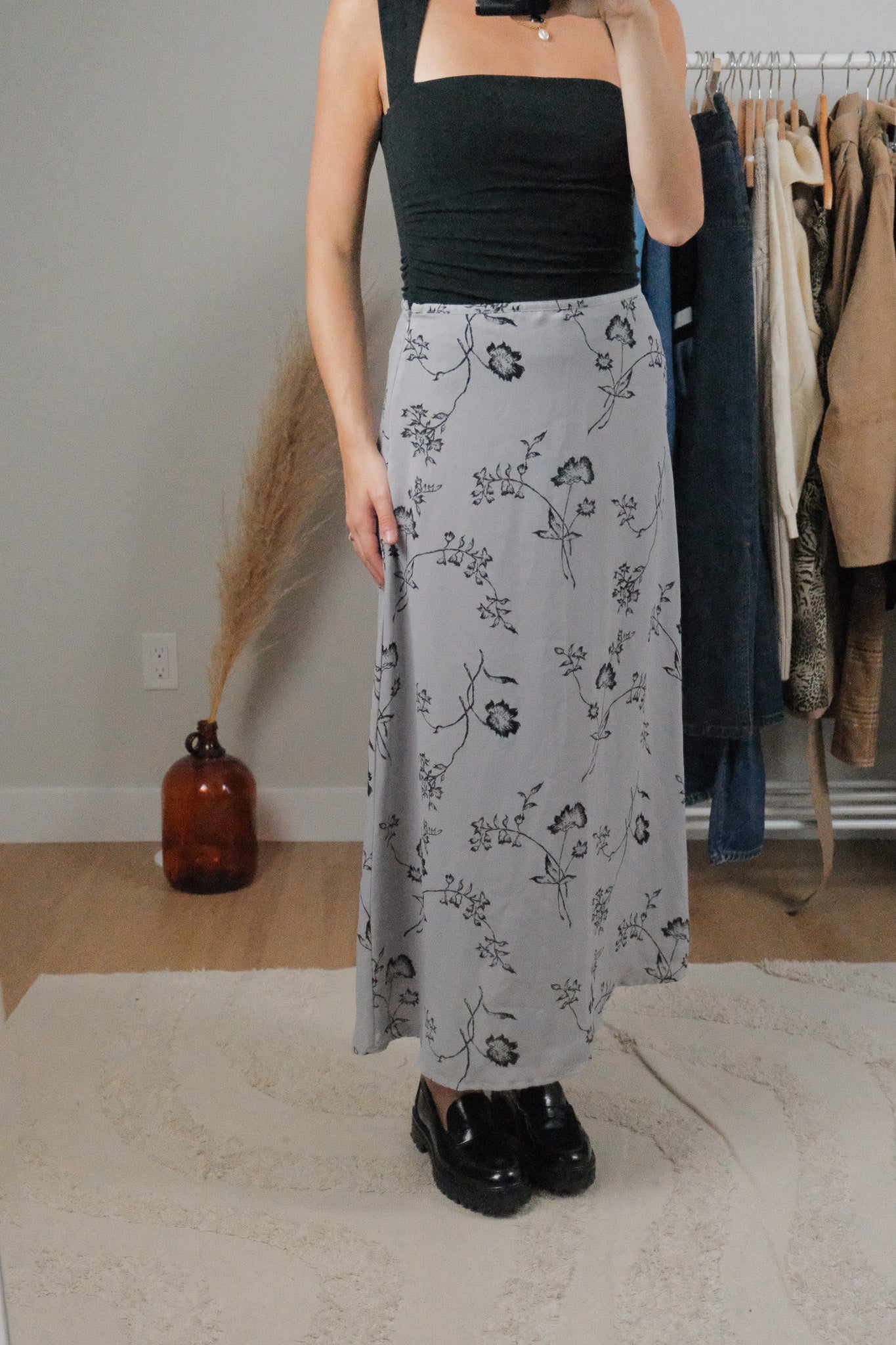 Vintage x Flower Maxi Skirt (6)