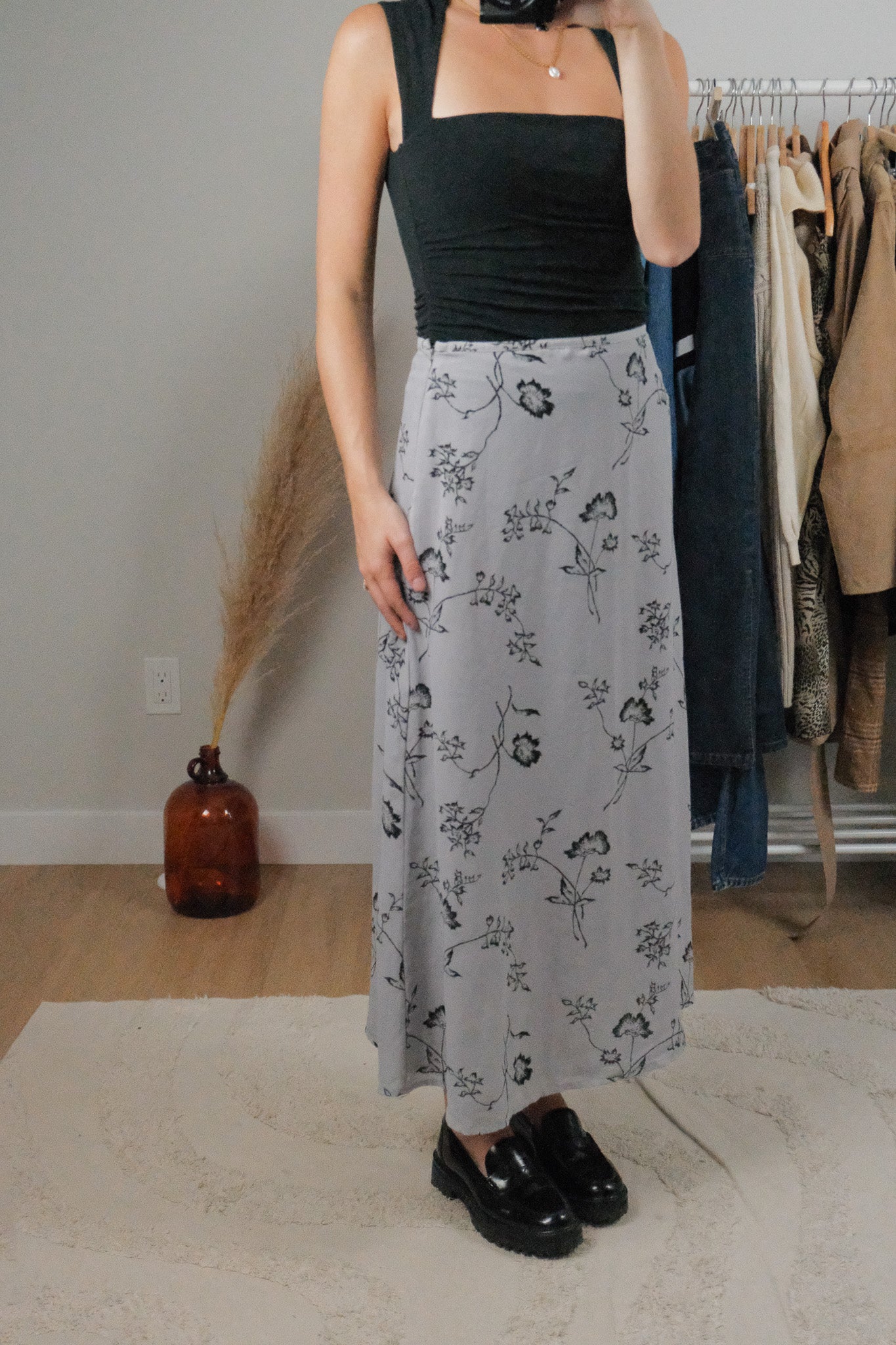 Vintage x Flower Maxi Skirt (6)