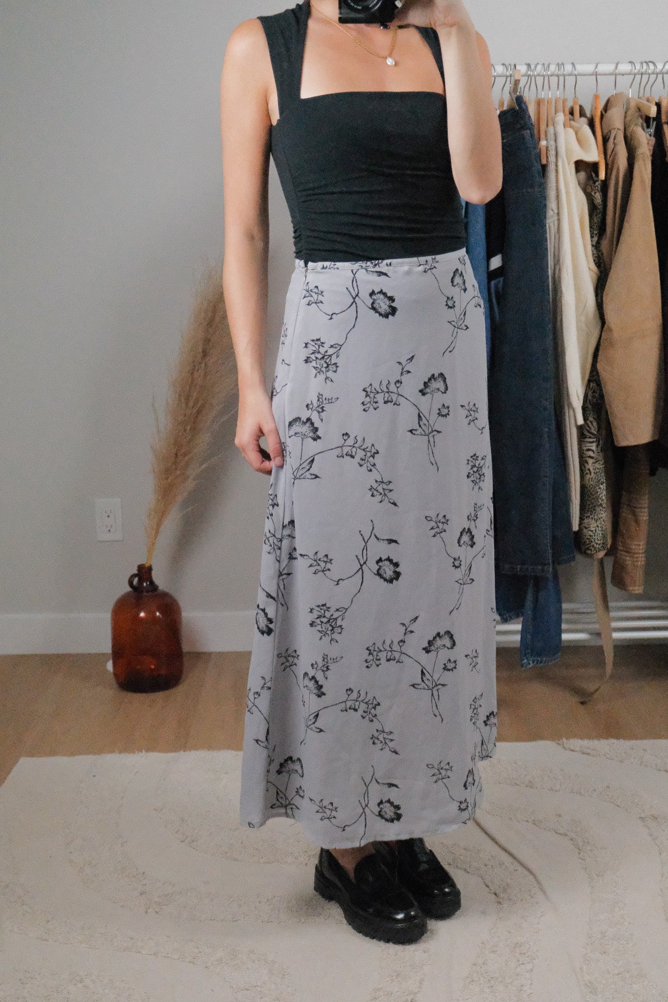 Vintage x Flower Maxi Skirt (6)