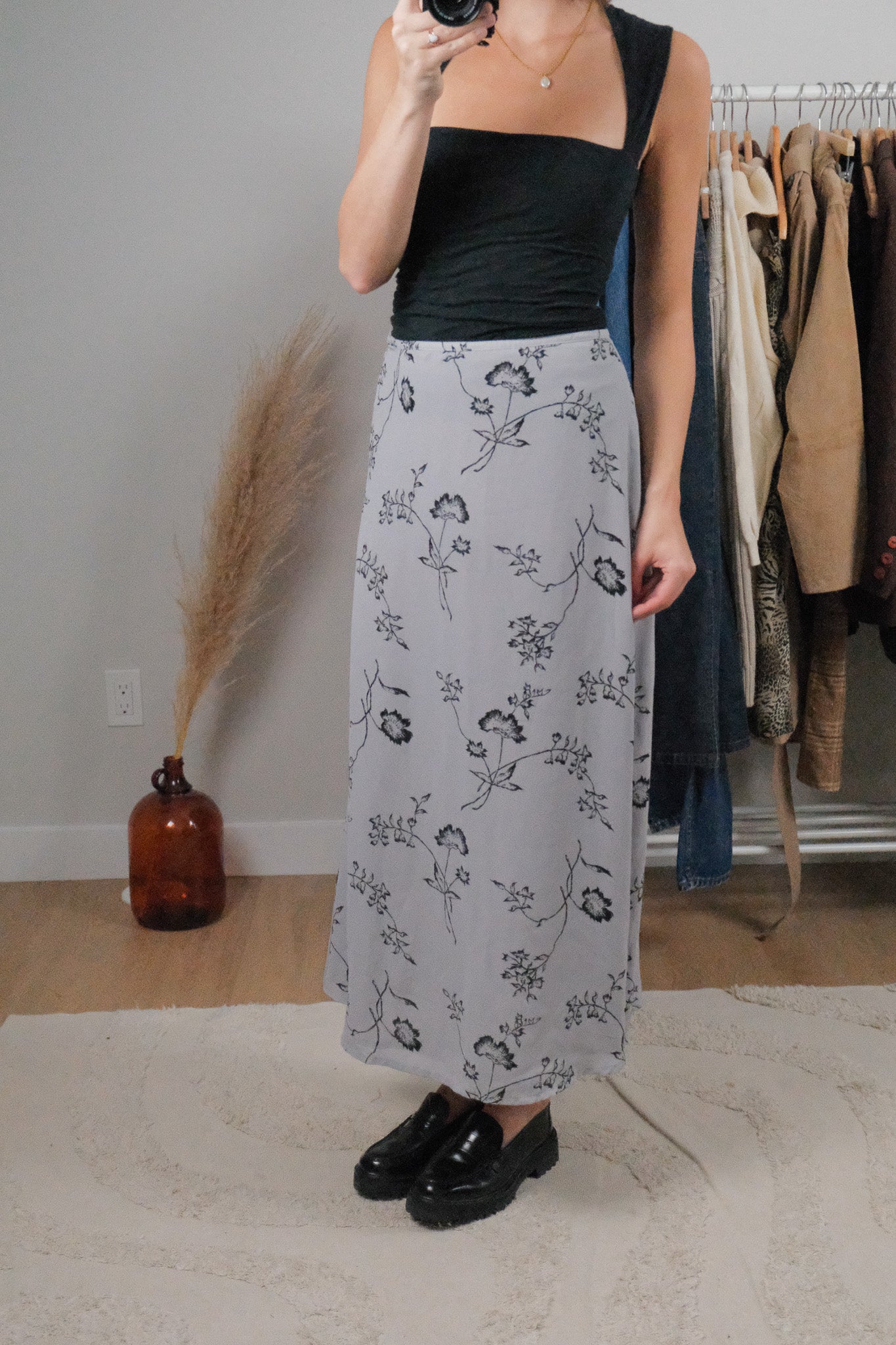 Vintage x Flower Maxi Skirt (6)