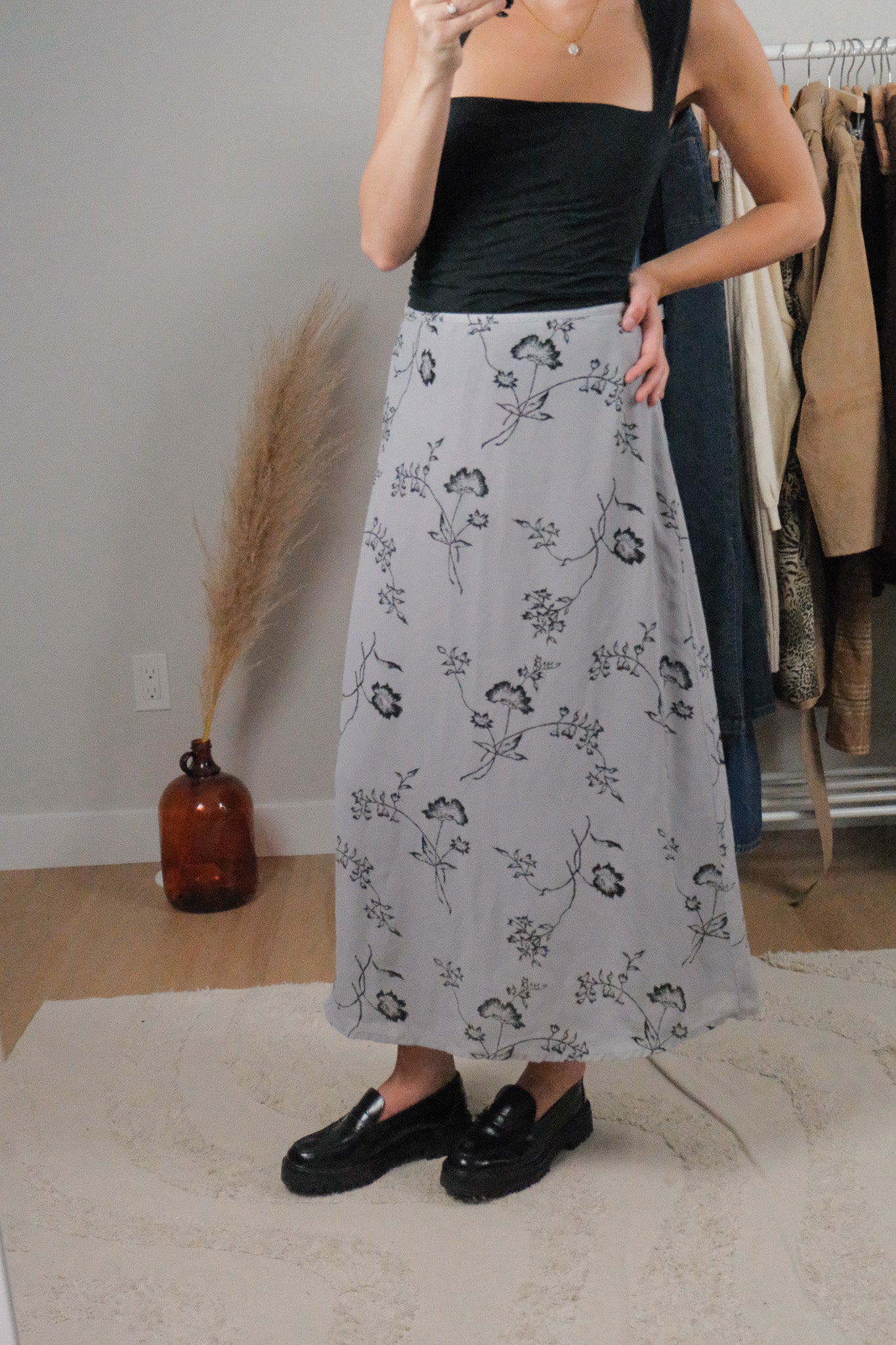 Vintage x Flower Maxi Skirt (6)