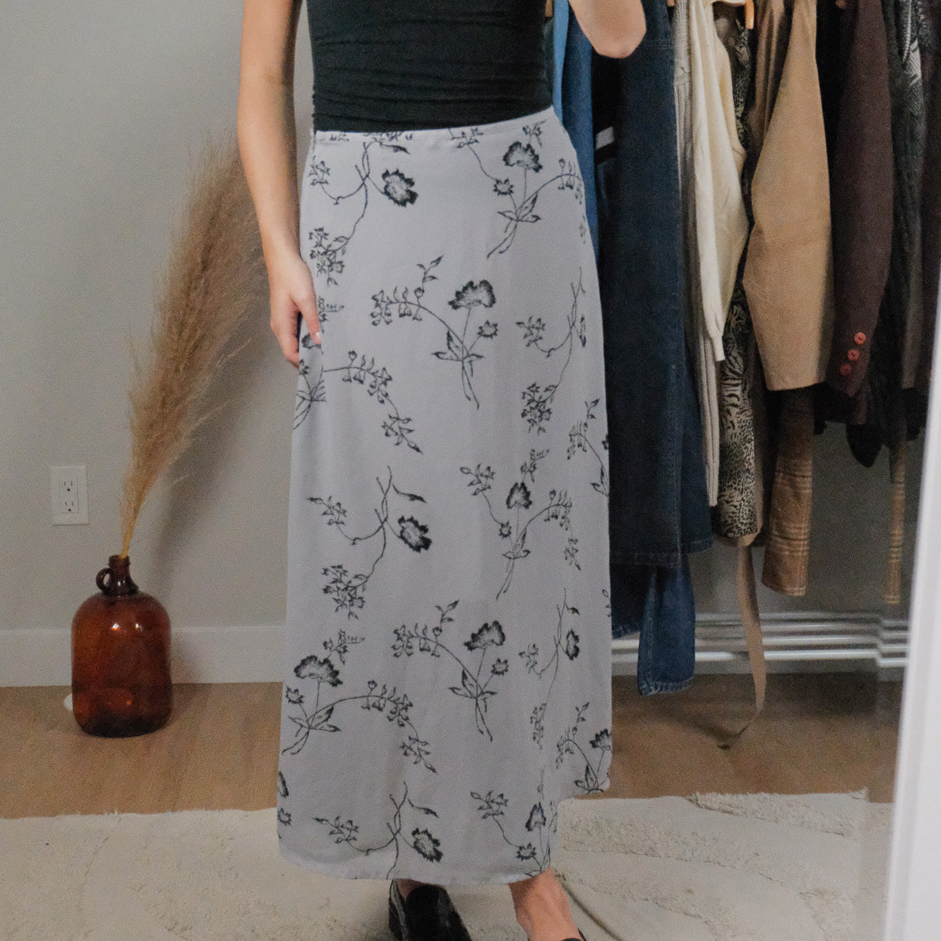 Vintage x Flower Maxi Skirt (6)